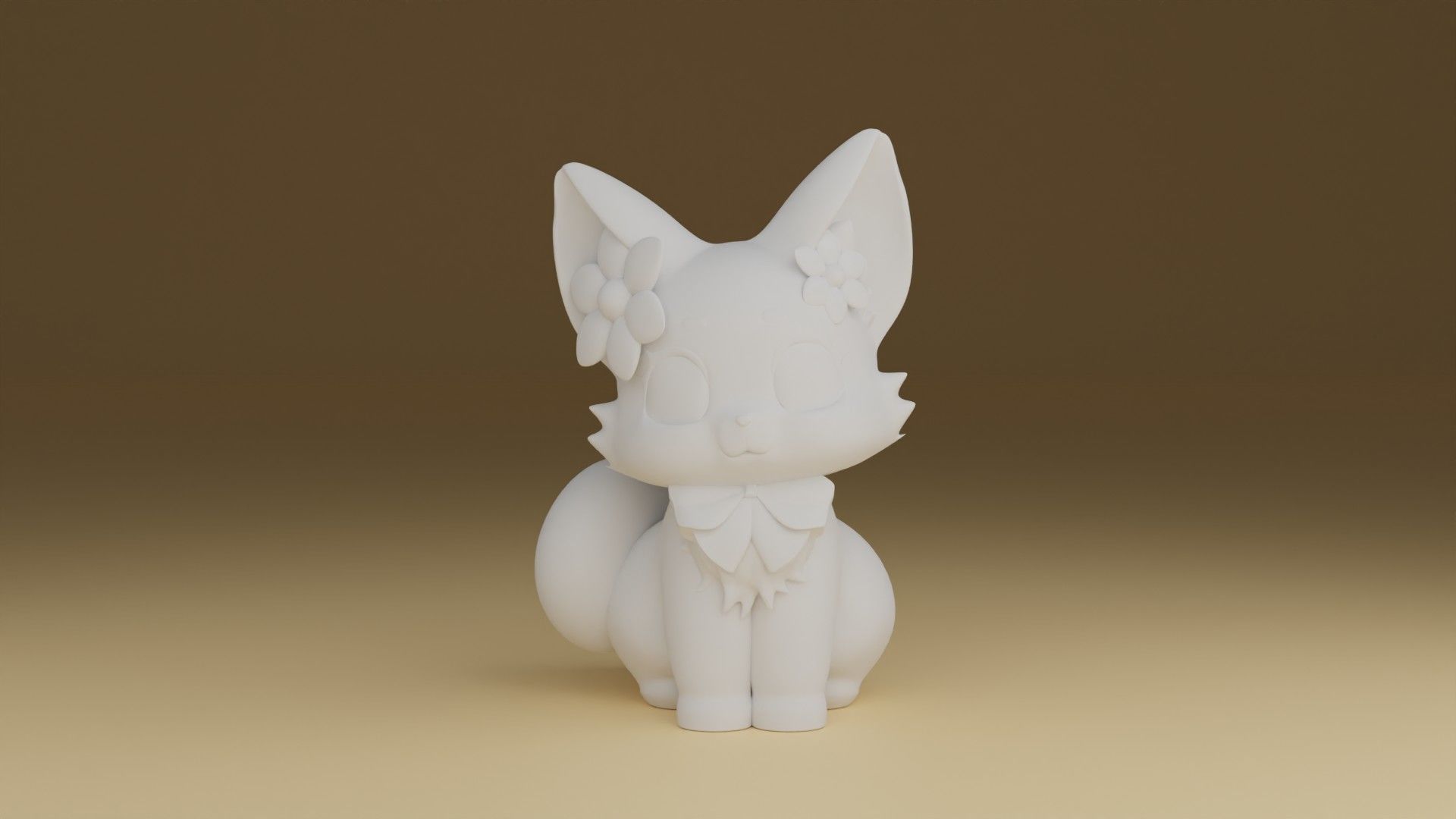 cute cat 3D print model_1