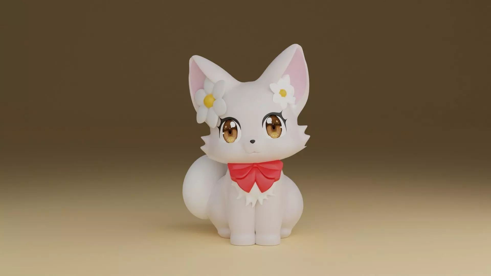 cute cat 3D print model_0