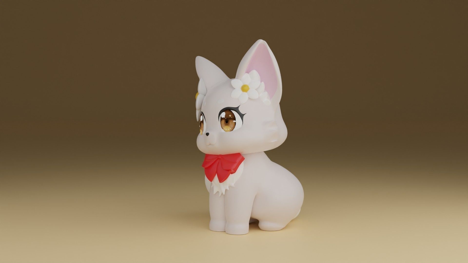 cute cat 3D print model_13