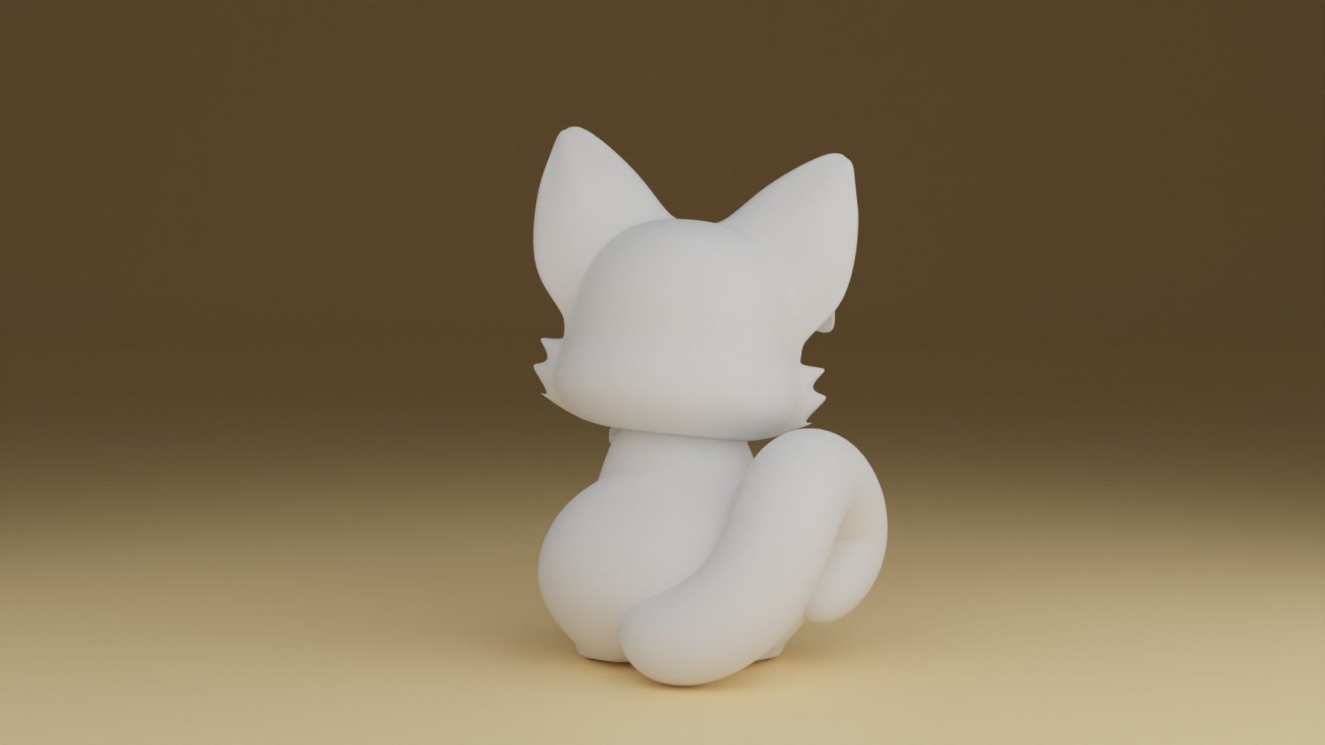 cute cat 3D print model_4