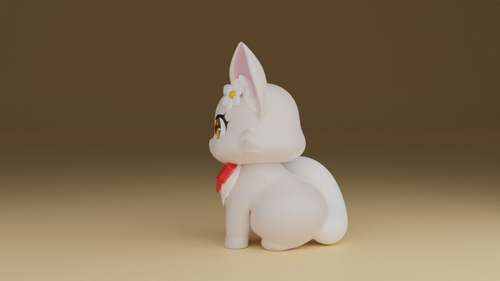 cute cat 3D print model_12