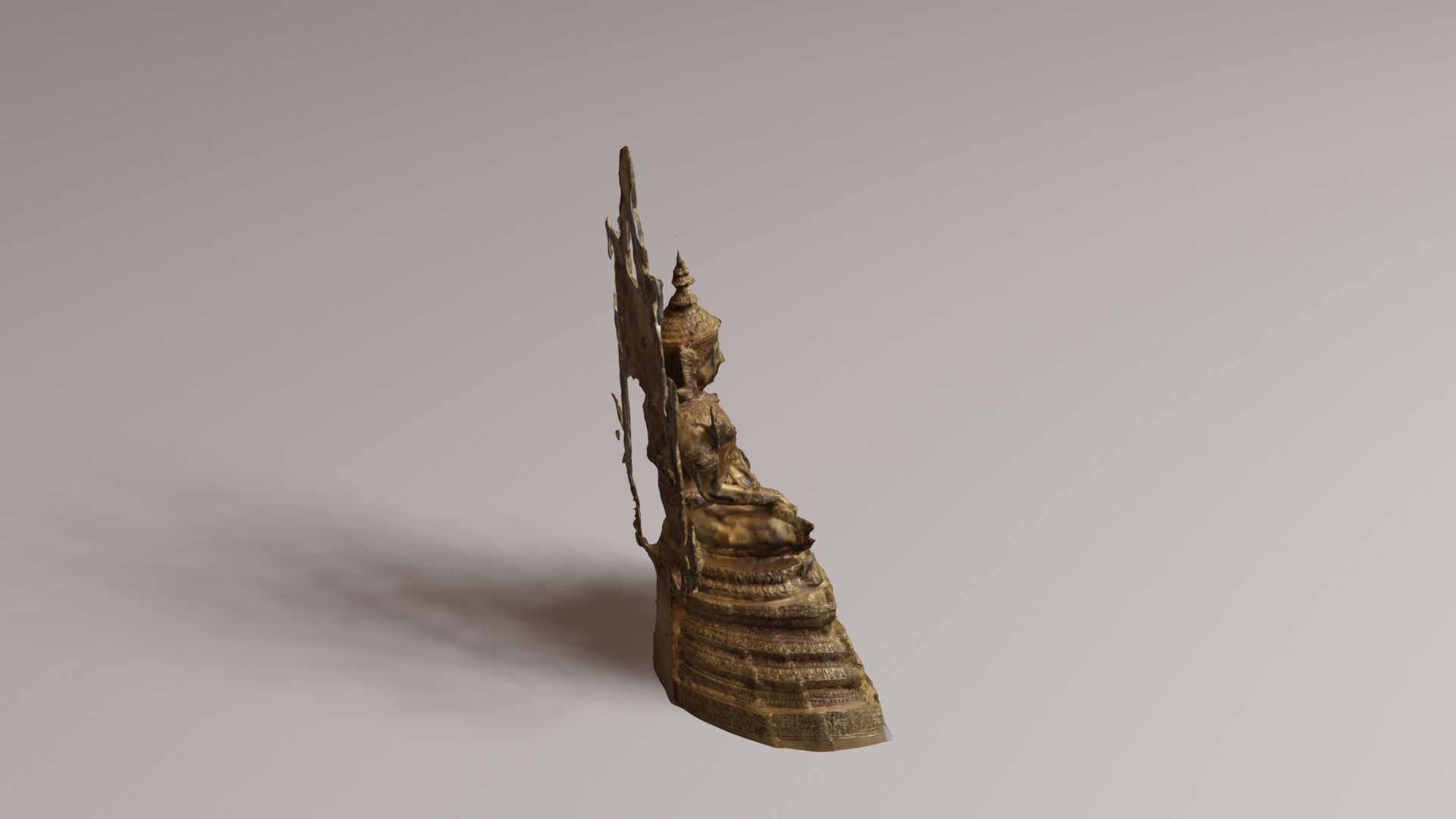 Buddha 10 Low-poly 3D model_19