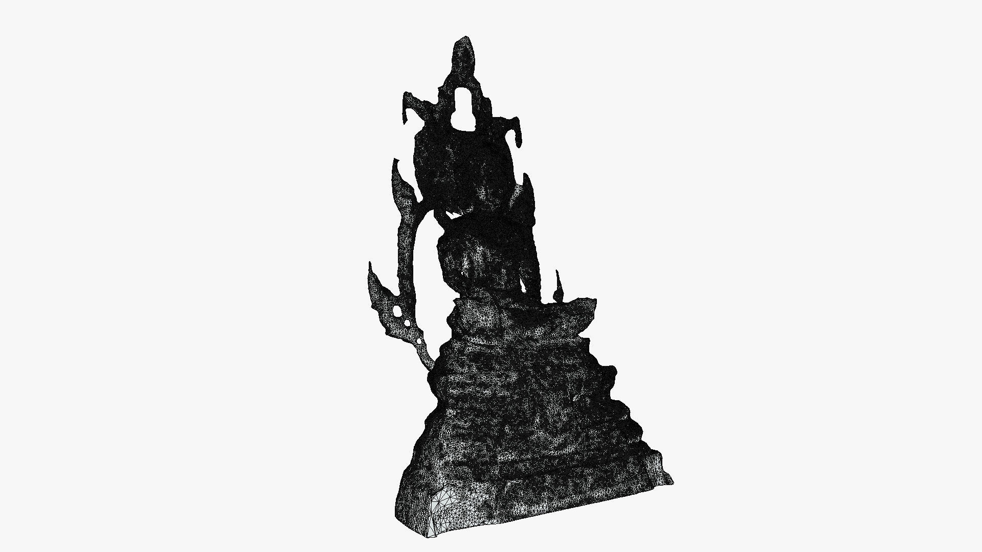 Buddha 10 Low-poly 3D model_11