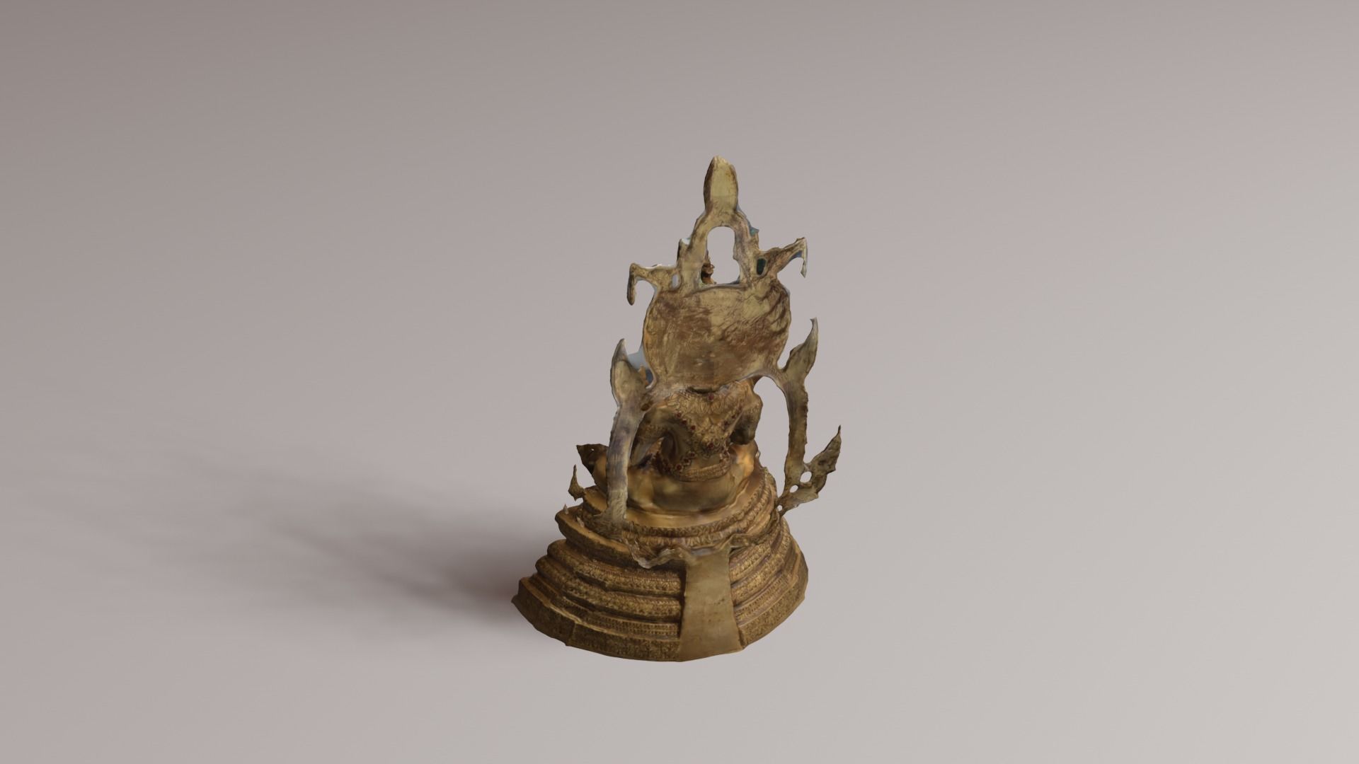 Buddha 10 Low-poly 3D model_24