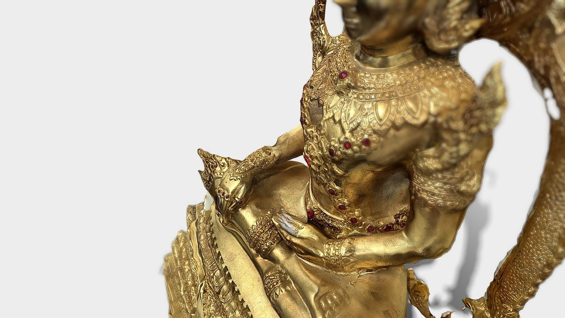 Buddha 10 Low-poly 3D model_8