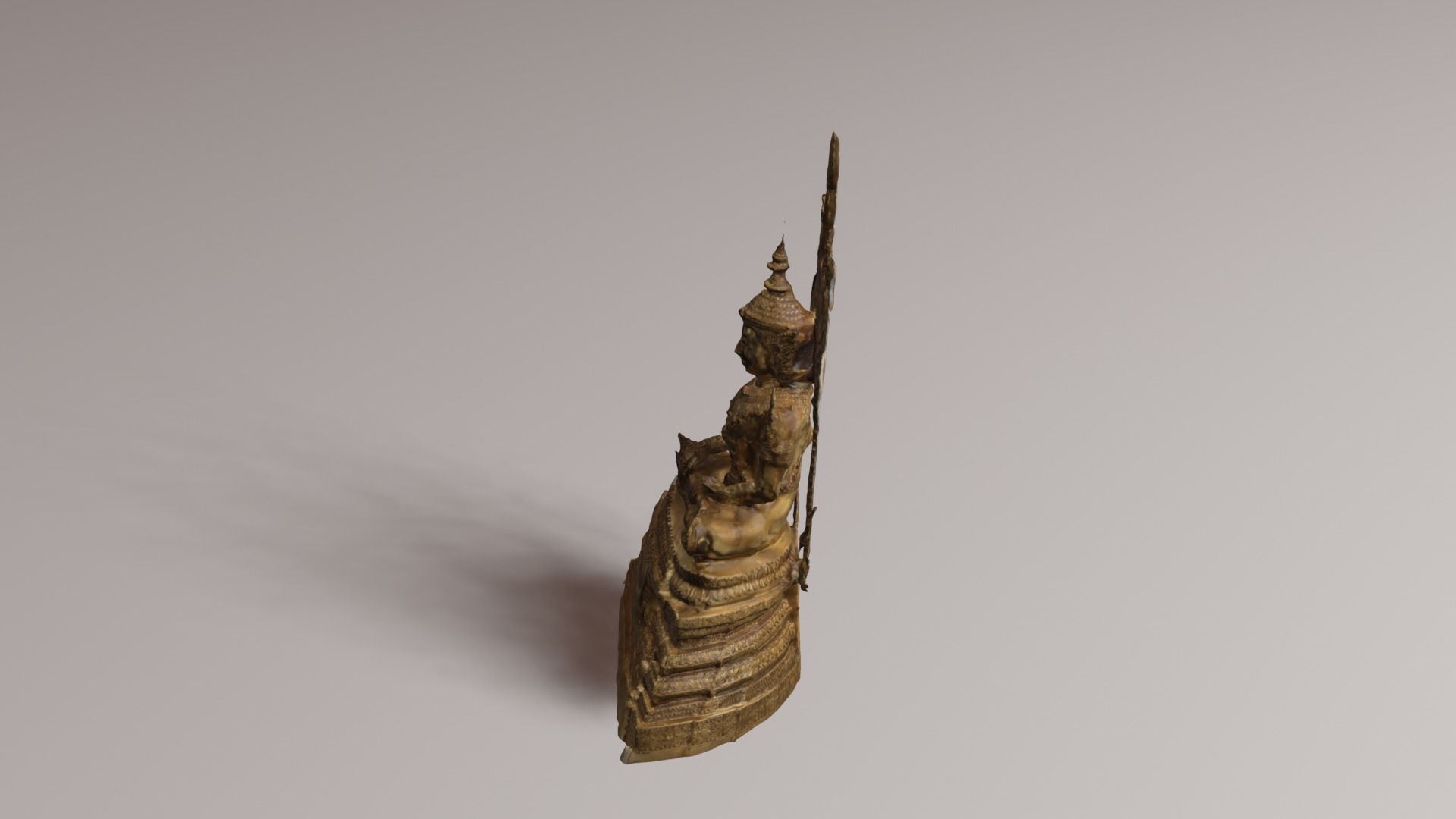 Buddha 10 Low-poly 3D model_28