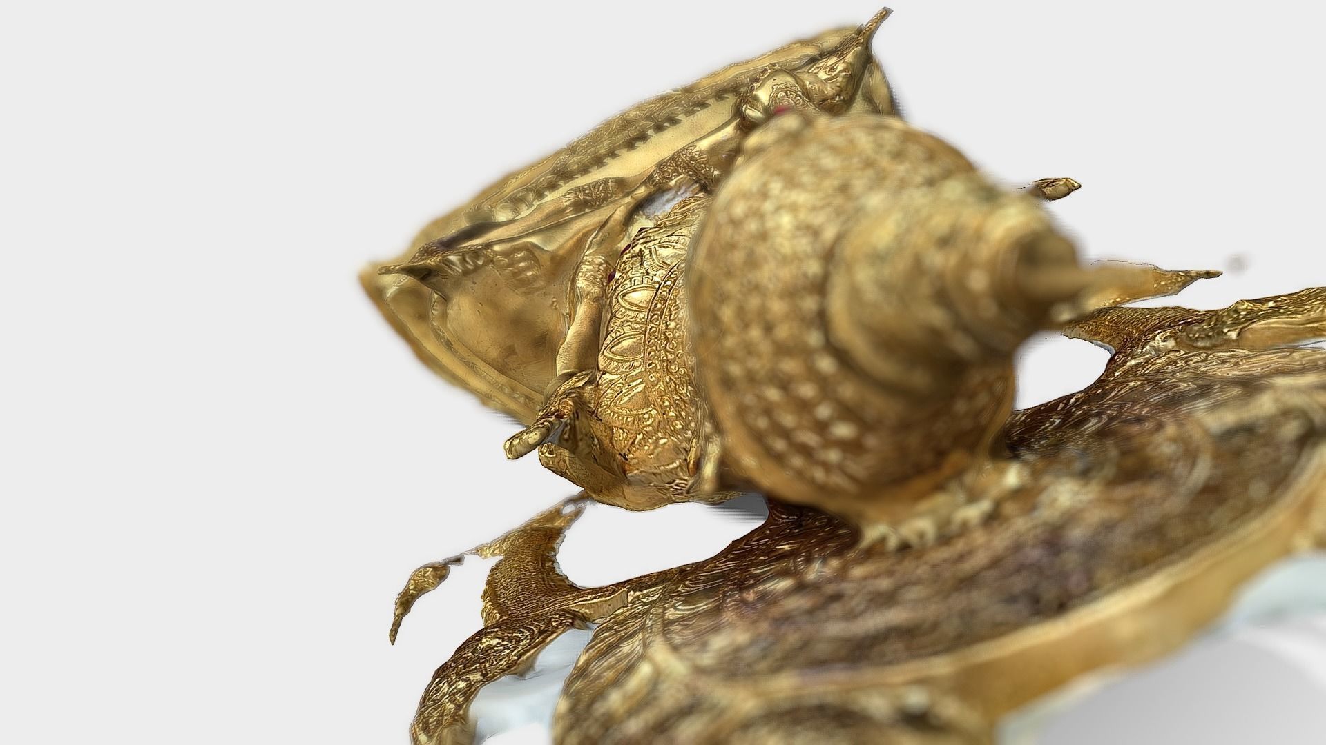 Buddha 10 Low-poly 3D model_7