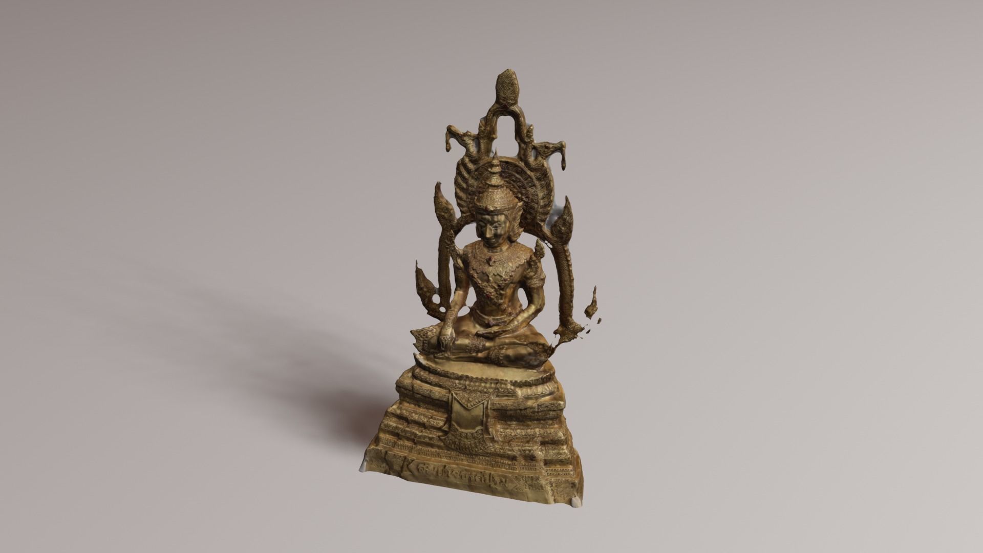 Buddha 10 Low-poly 3D model_32