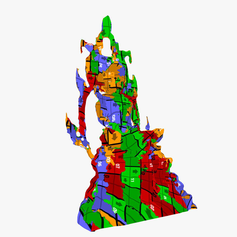 Buddha 10 Low-poly 3D model_9
