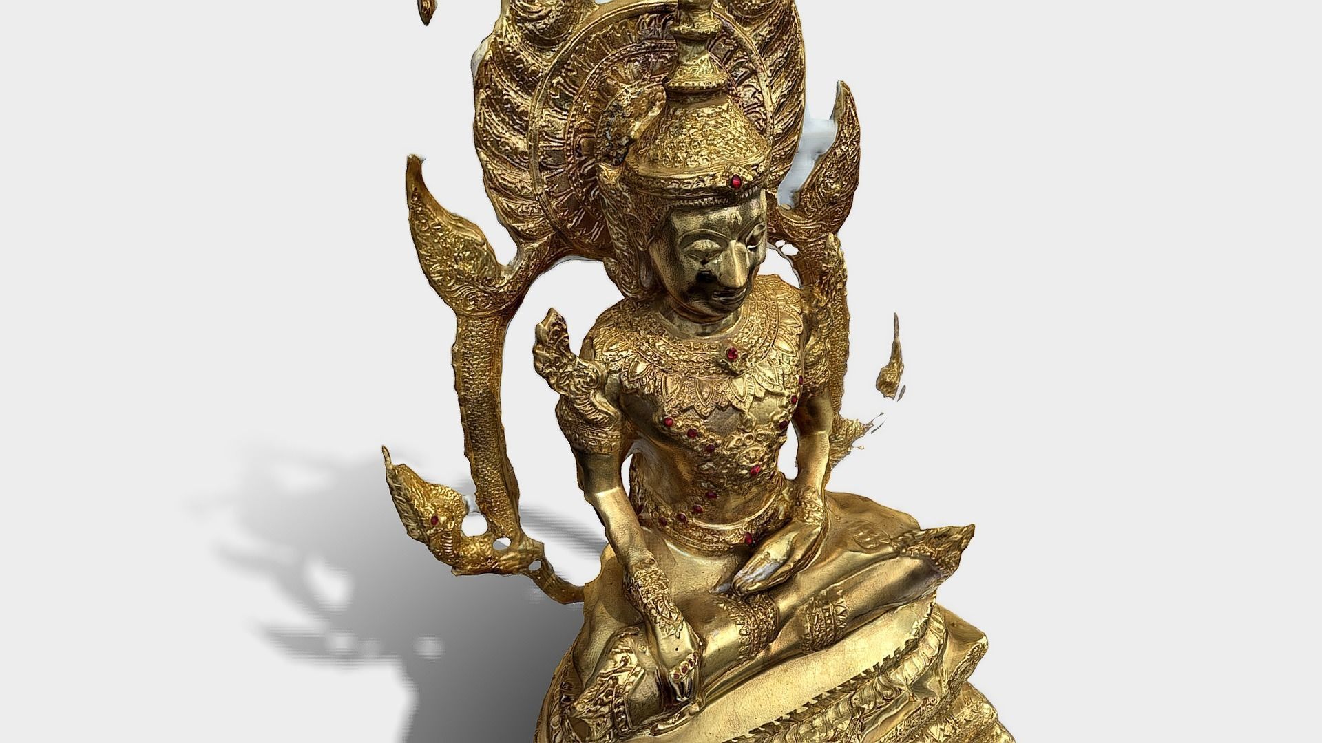 Buddha 10 Low-poly 3D model_2