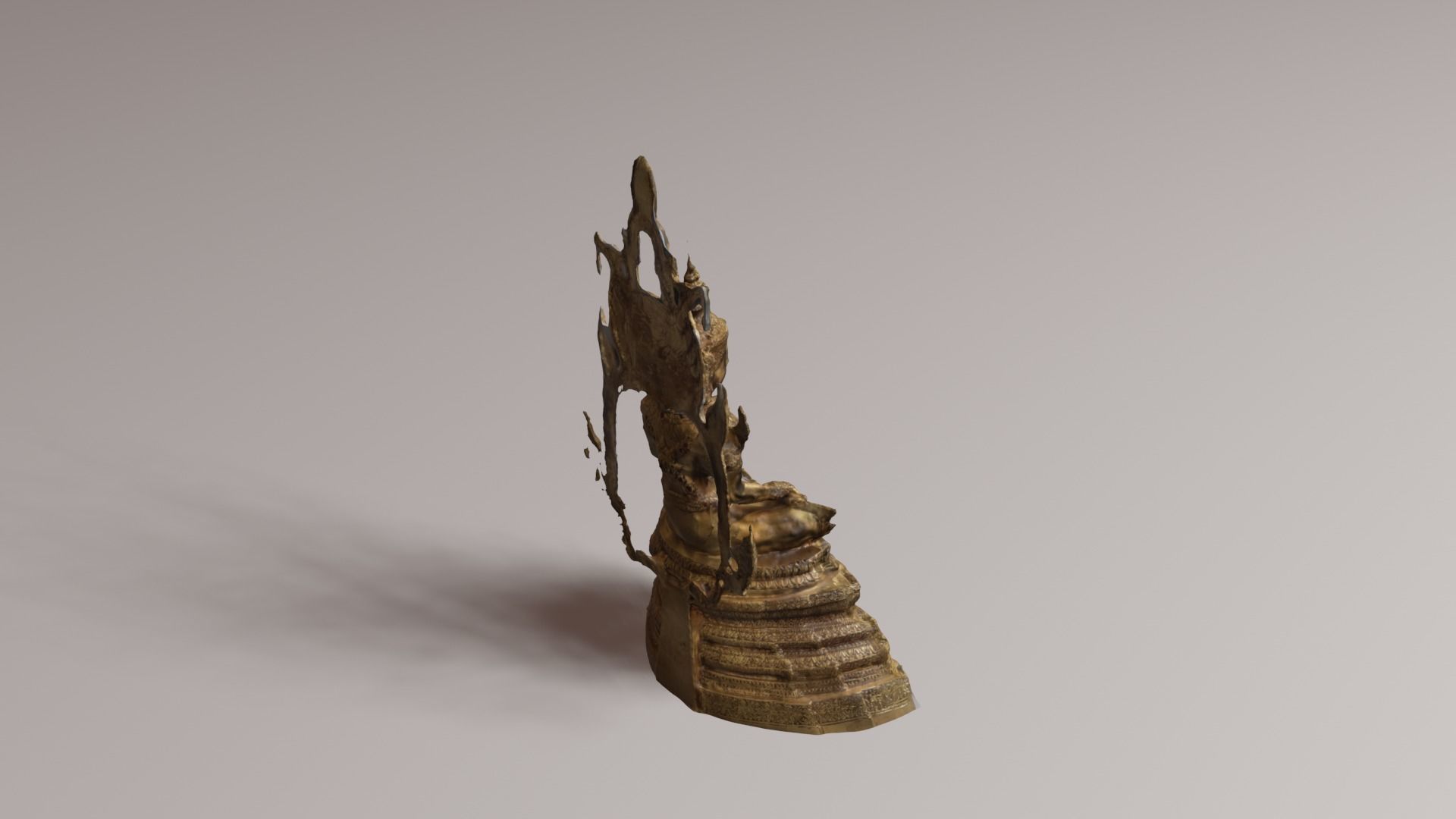 Buddha 10 Low-poly 3D model_20