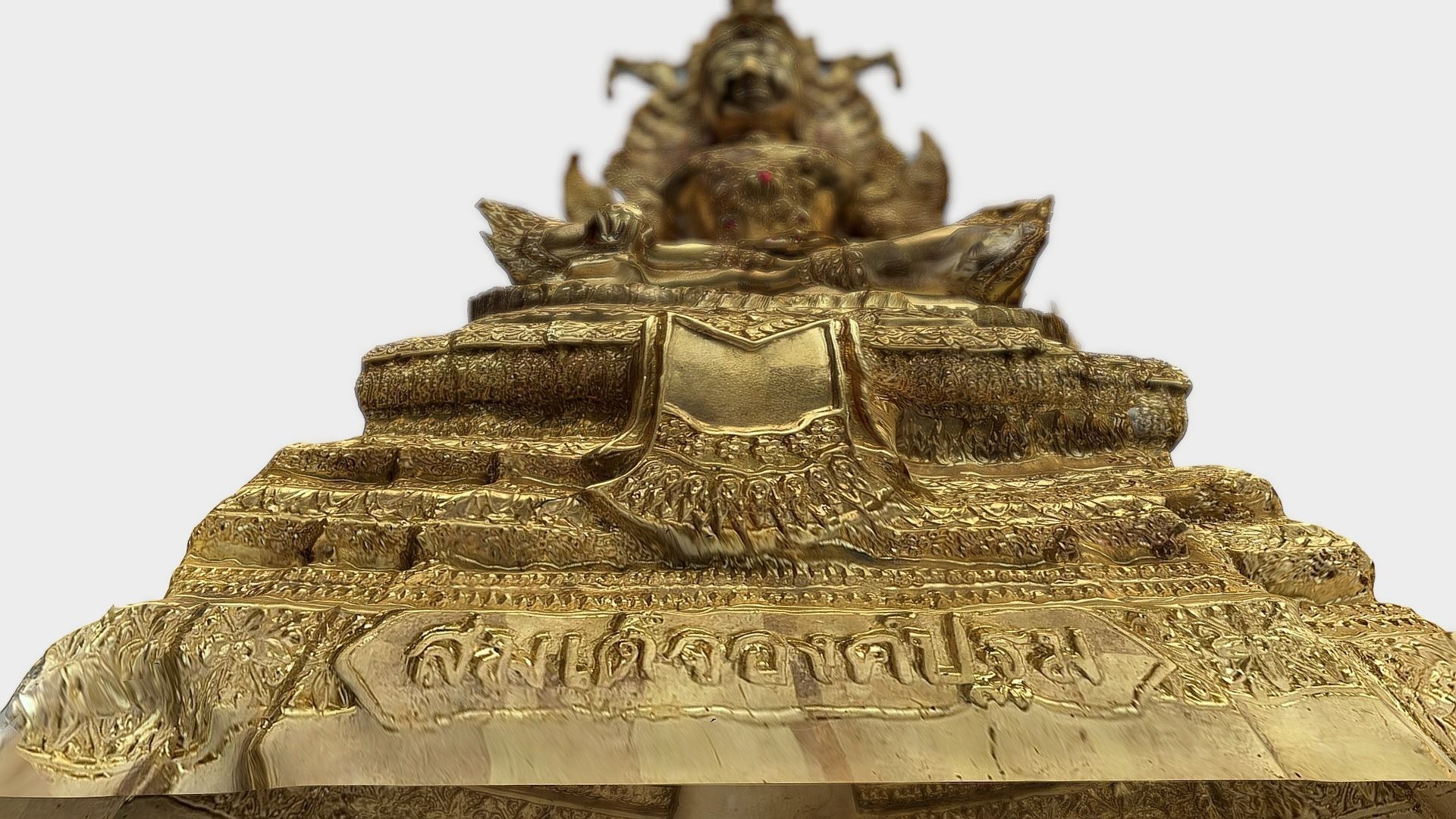 Buddha 10 Low-poly 3D model_3