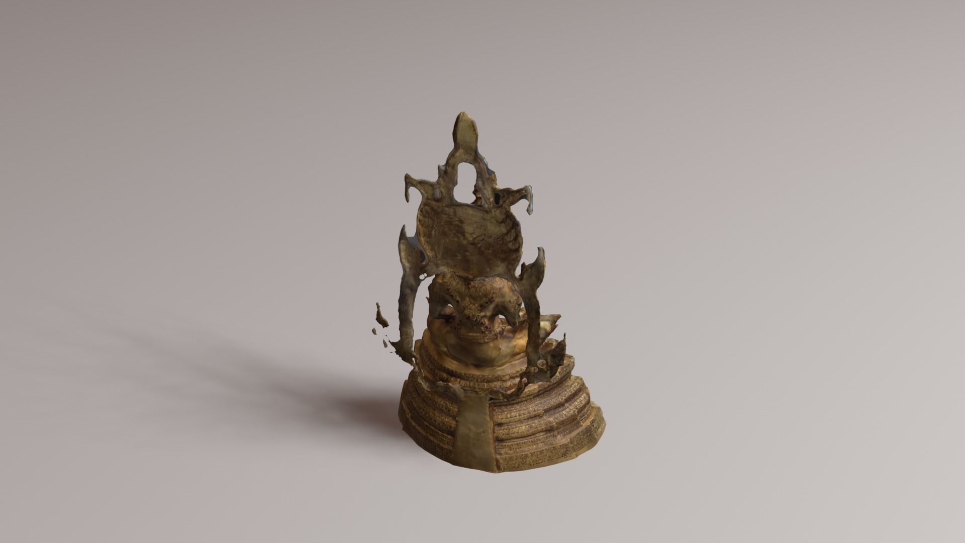 Buddha 10 Low-poly 3D model_22