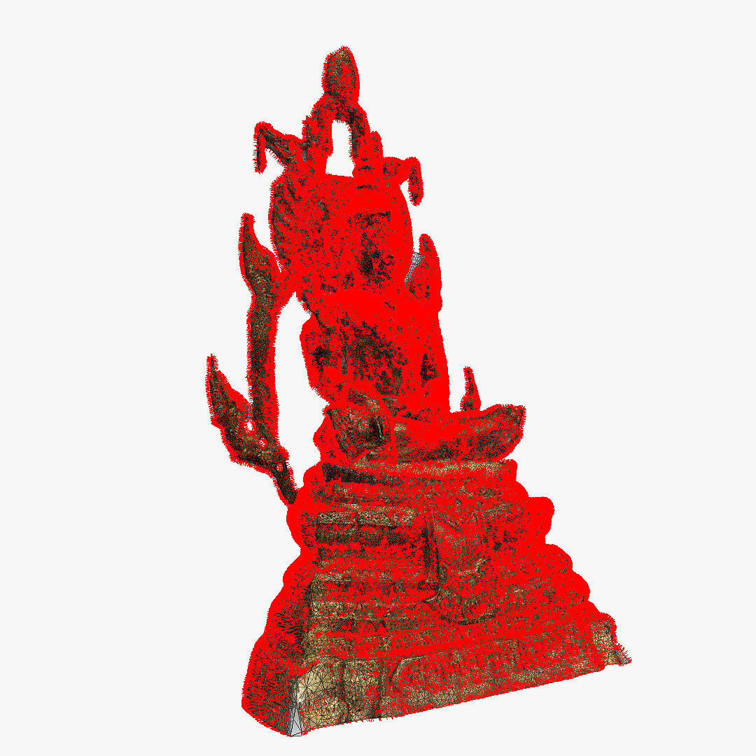 Buddha 10 Low-poly 3D model_10
