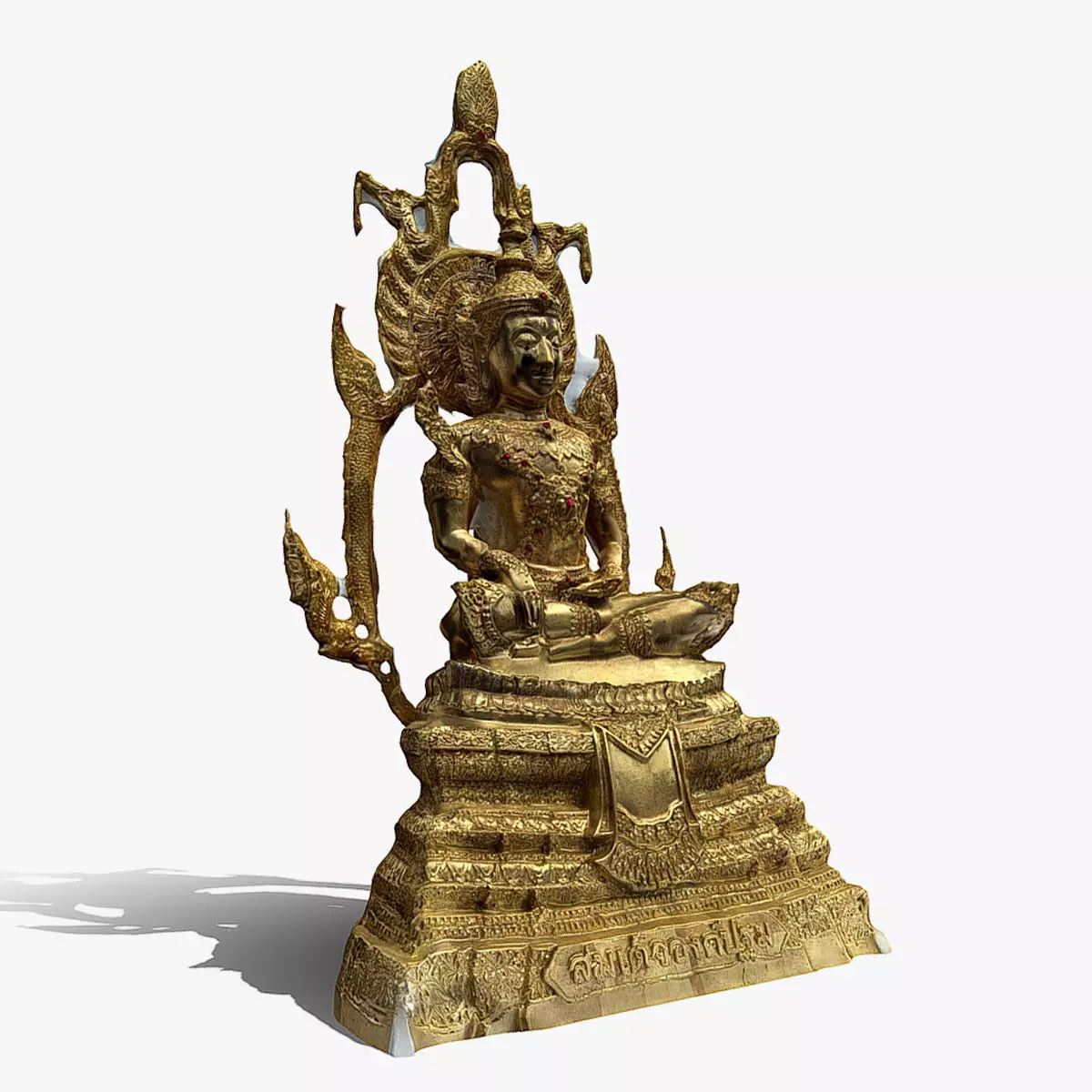 Buddha 10 Low-poly 3D model_0