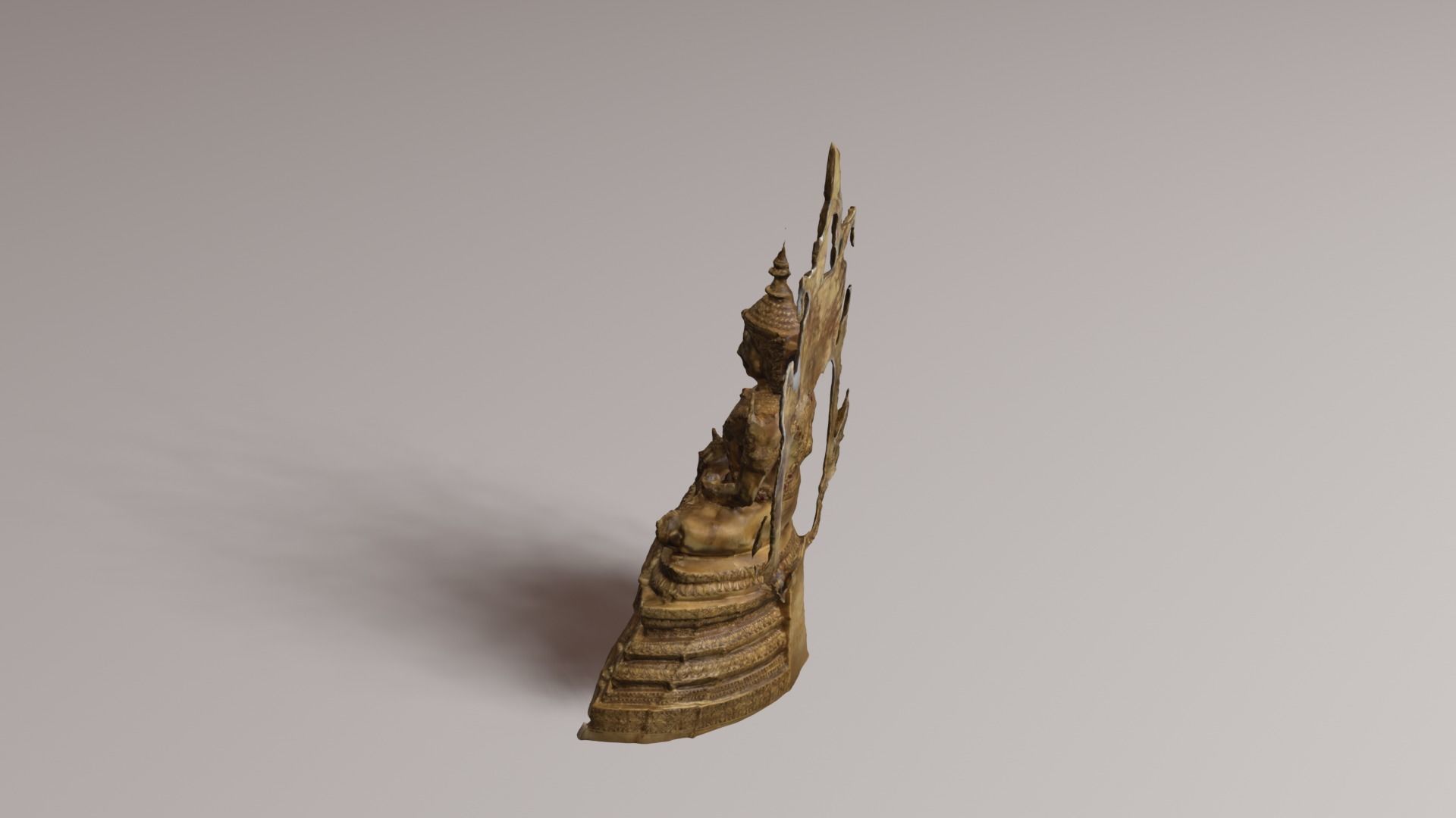 Buddha 10 Low-poly 3D model_27