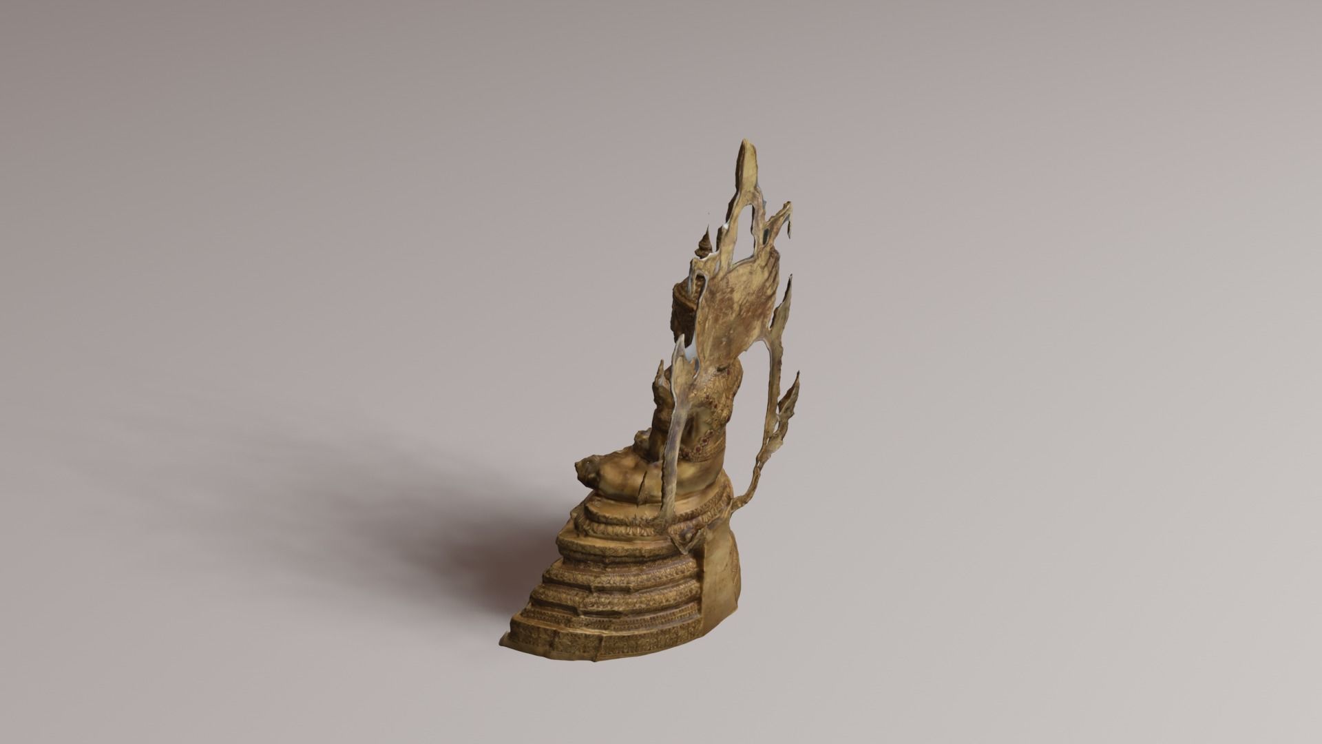 Buddha 10 Low-poly 3D model_26