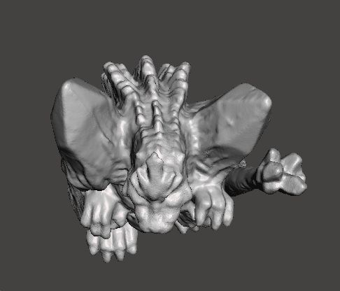 SPACE GODZILLA 1994 PVC GASHAPON TOY MONSTER KAIJU DND RPG 3D print model_4