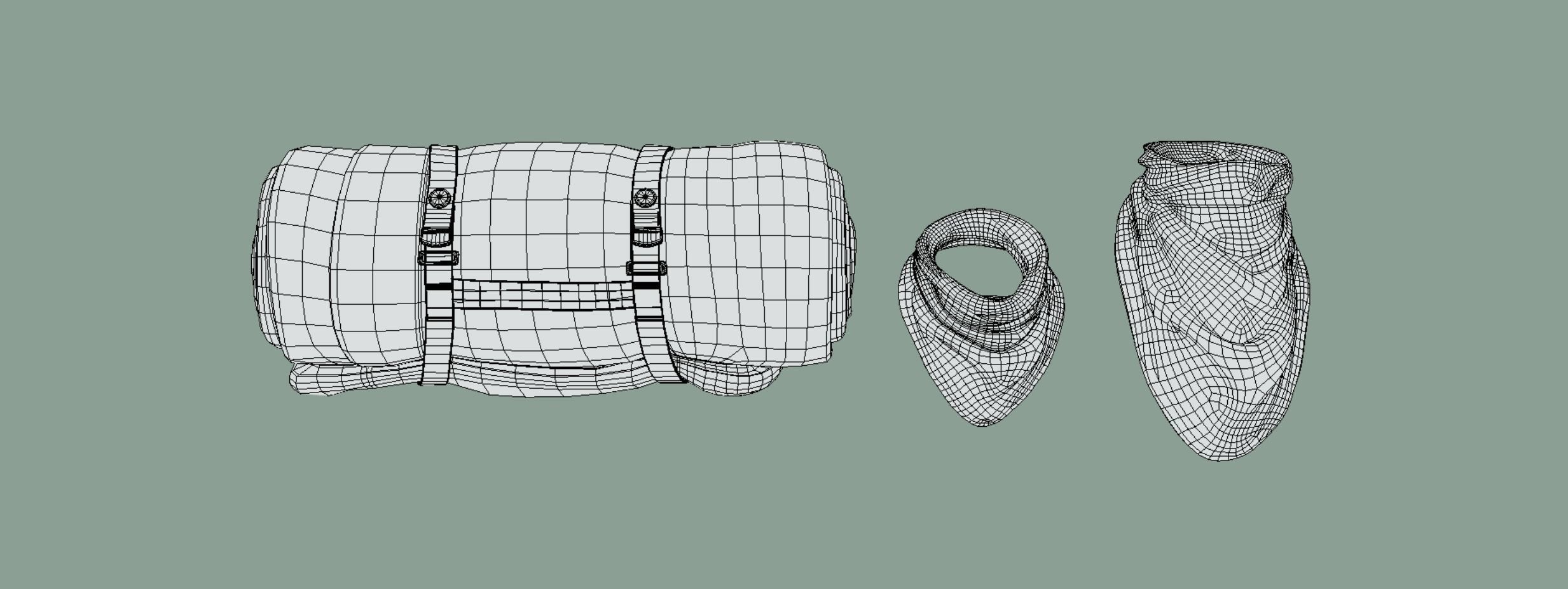 Military RollMat and Bandanas Free 3D model_5