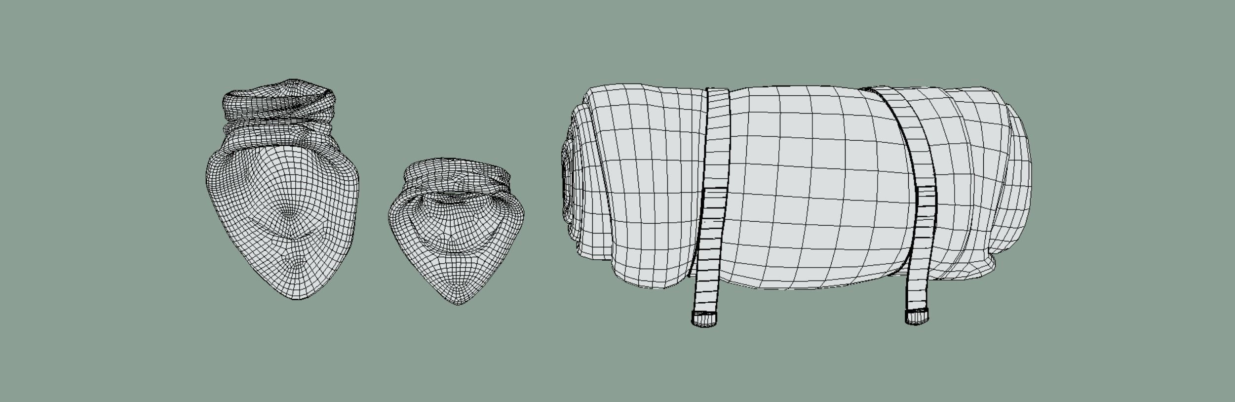Military RollMat and Bandanas Free 3D model_4