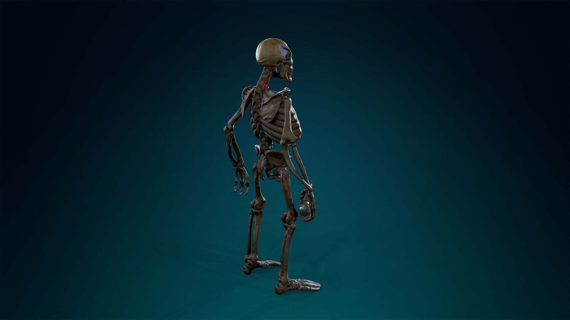 Skeleton Undead Warrior Ancient - Lowpoly - Game Ready Low-poly 3D model_8