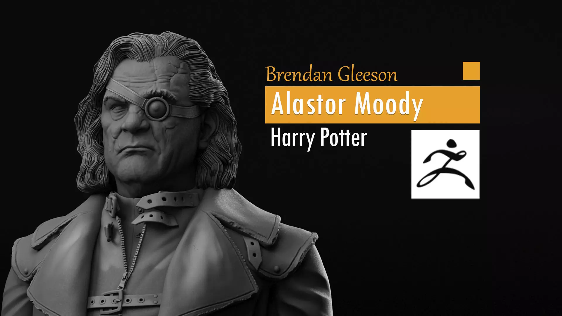 Brendan Gleeson - Alastor Moody - Harry Potter 3D print model_0