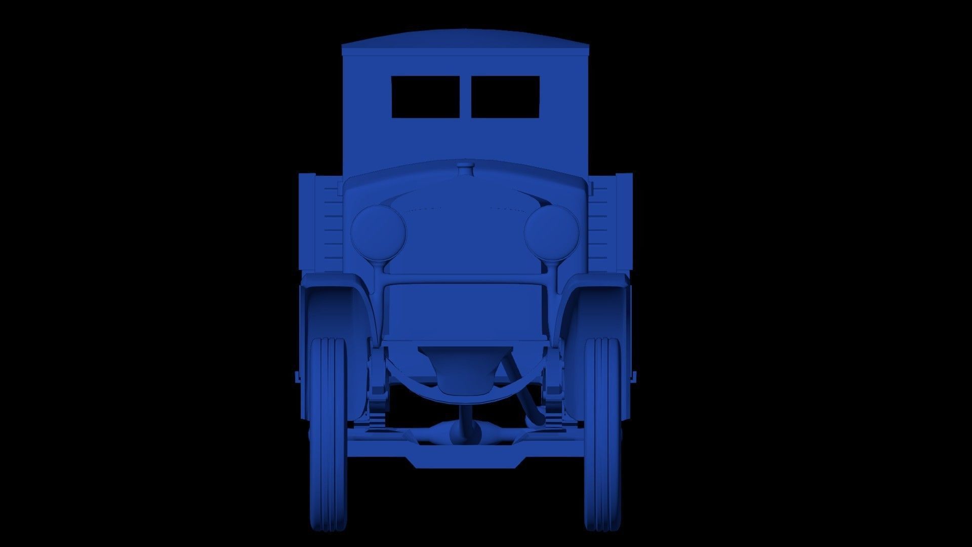 Old military truck Ursus A simple 3D print model_10
