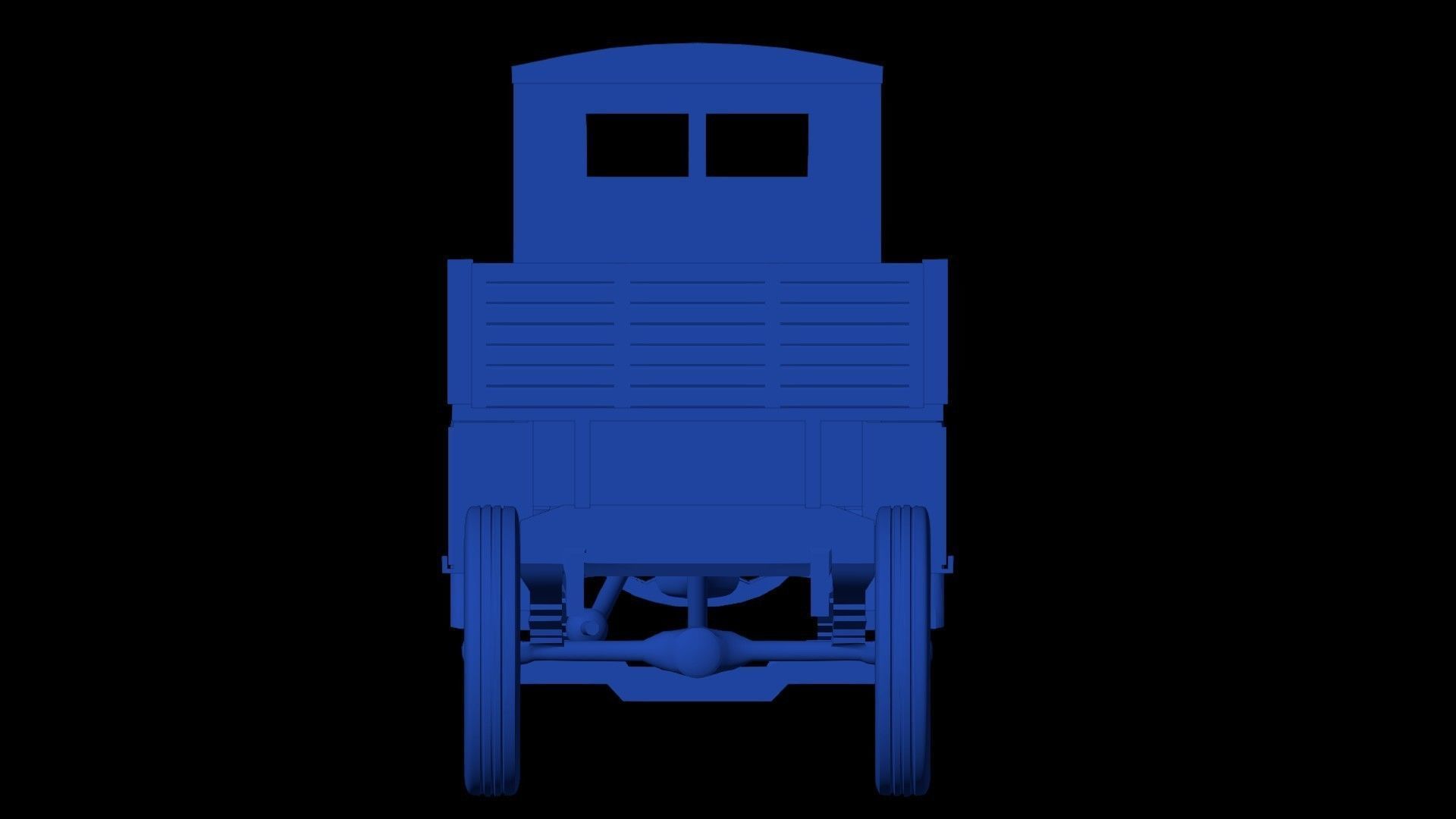 Old military truck Ursus A simple 3D print model_11