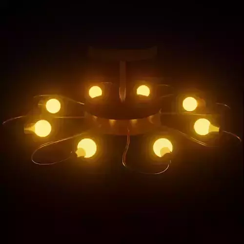 Flower Design 8 Figure Chandelier Ceiling Light