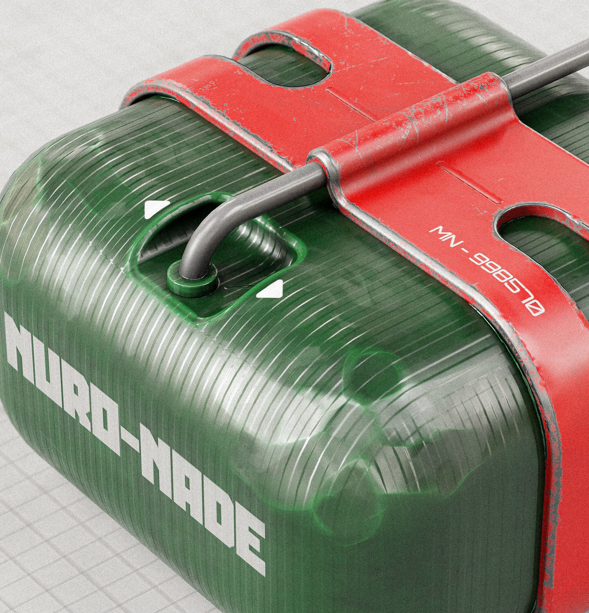 Sci-fi Bombs PBR Low-poly 3D model_7