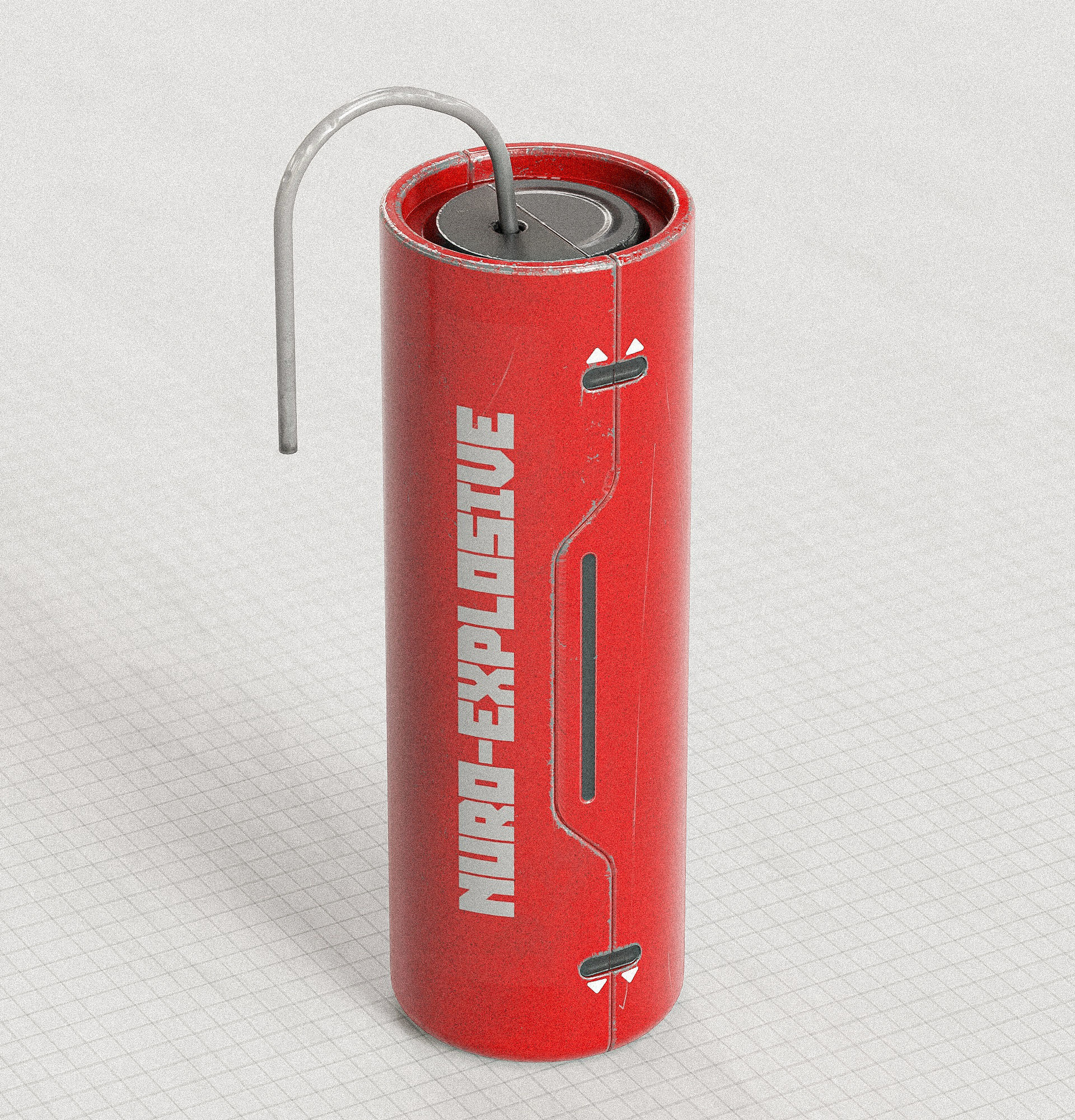 Sci-fi Bombs PBR Low-poly 3D model_4