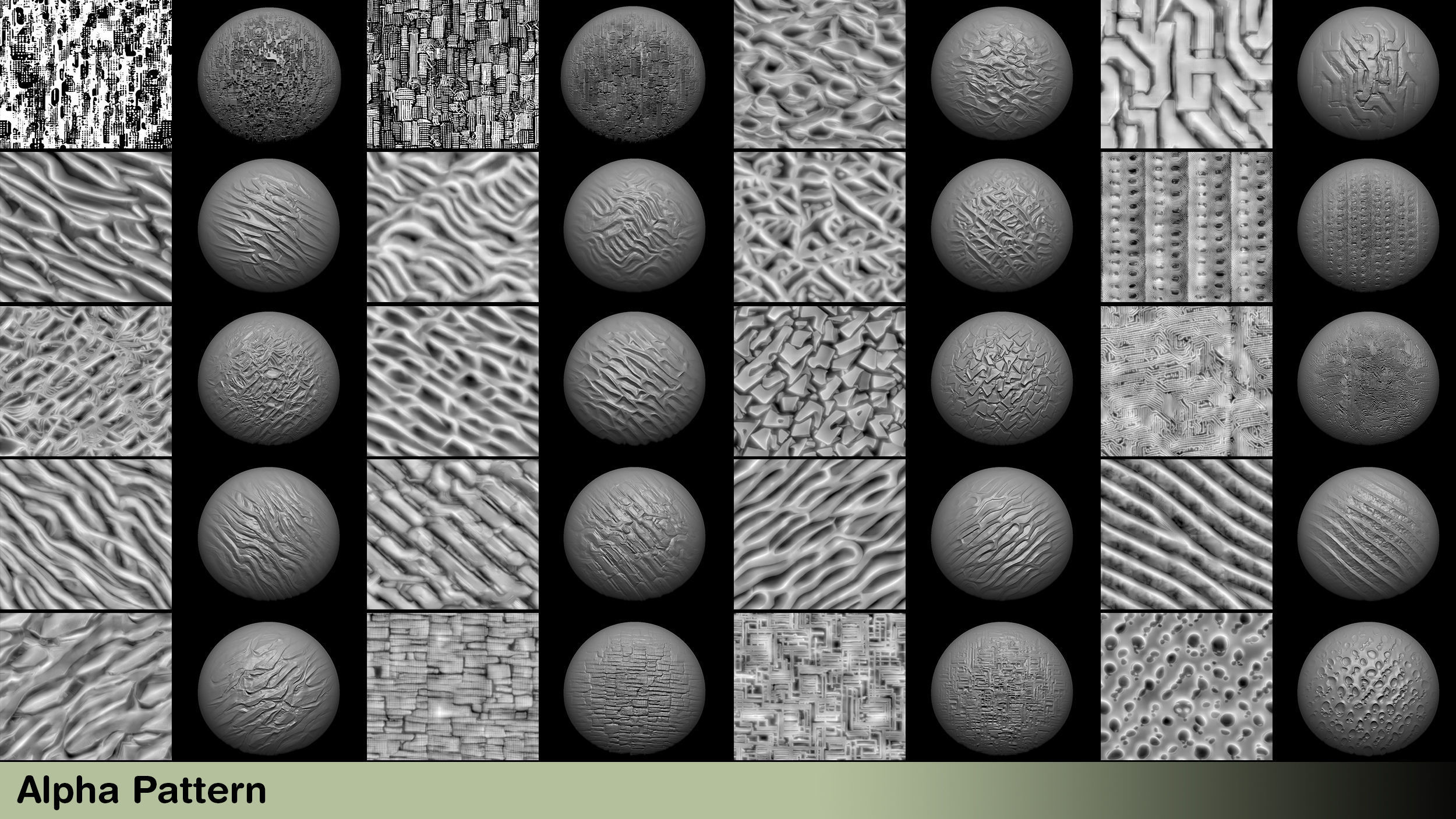 More than 60 Alpha pattern Vol 3 scifi Texture_1
