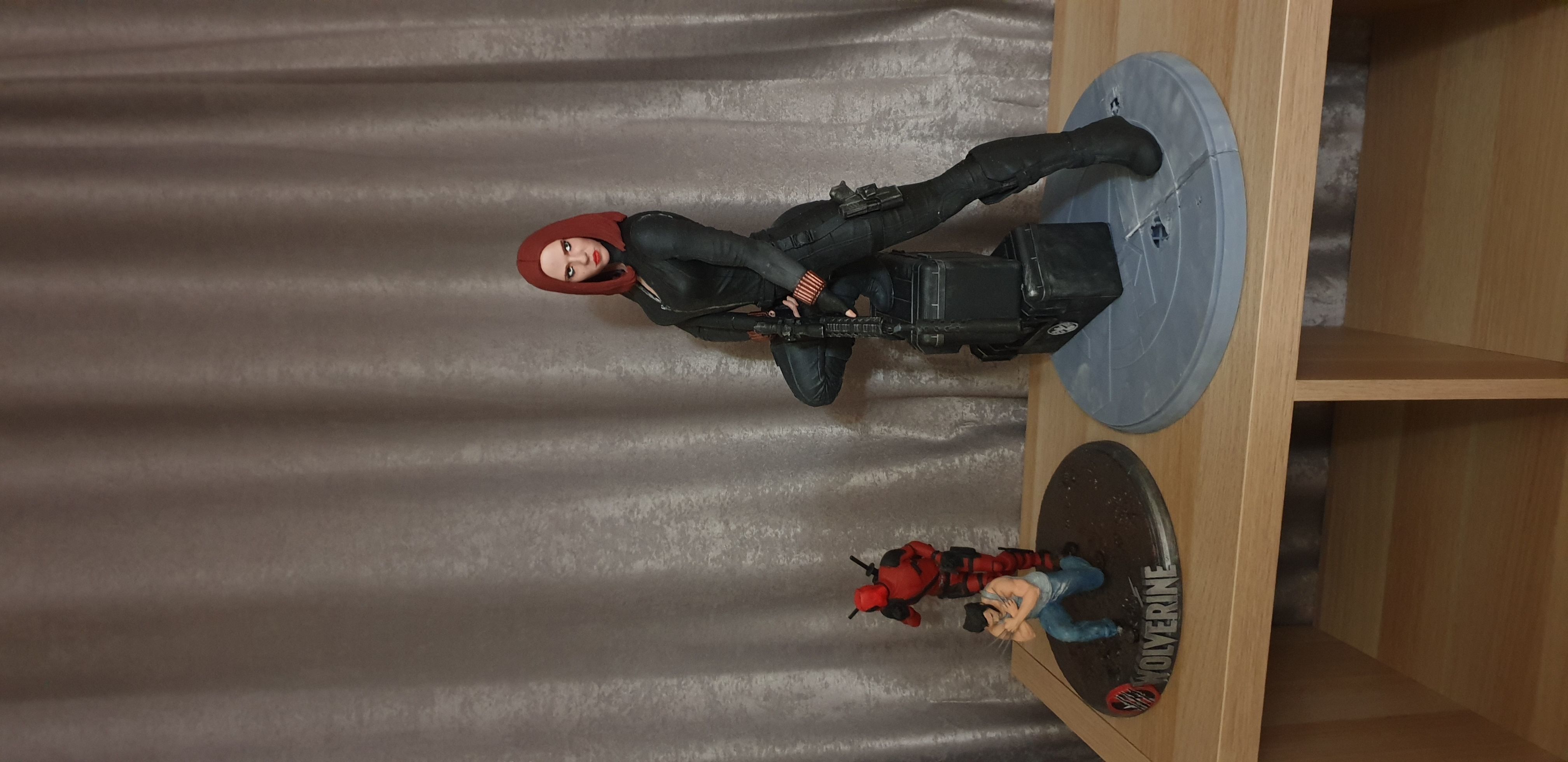 Black Widow Statue 3D print model_23