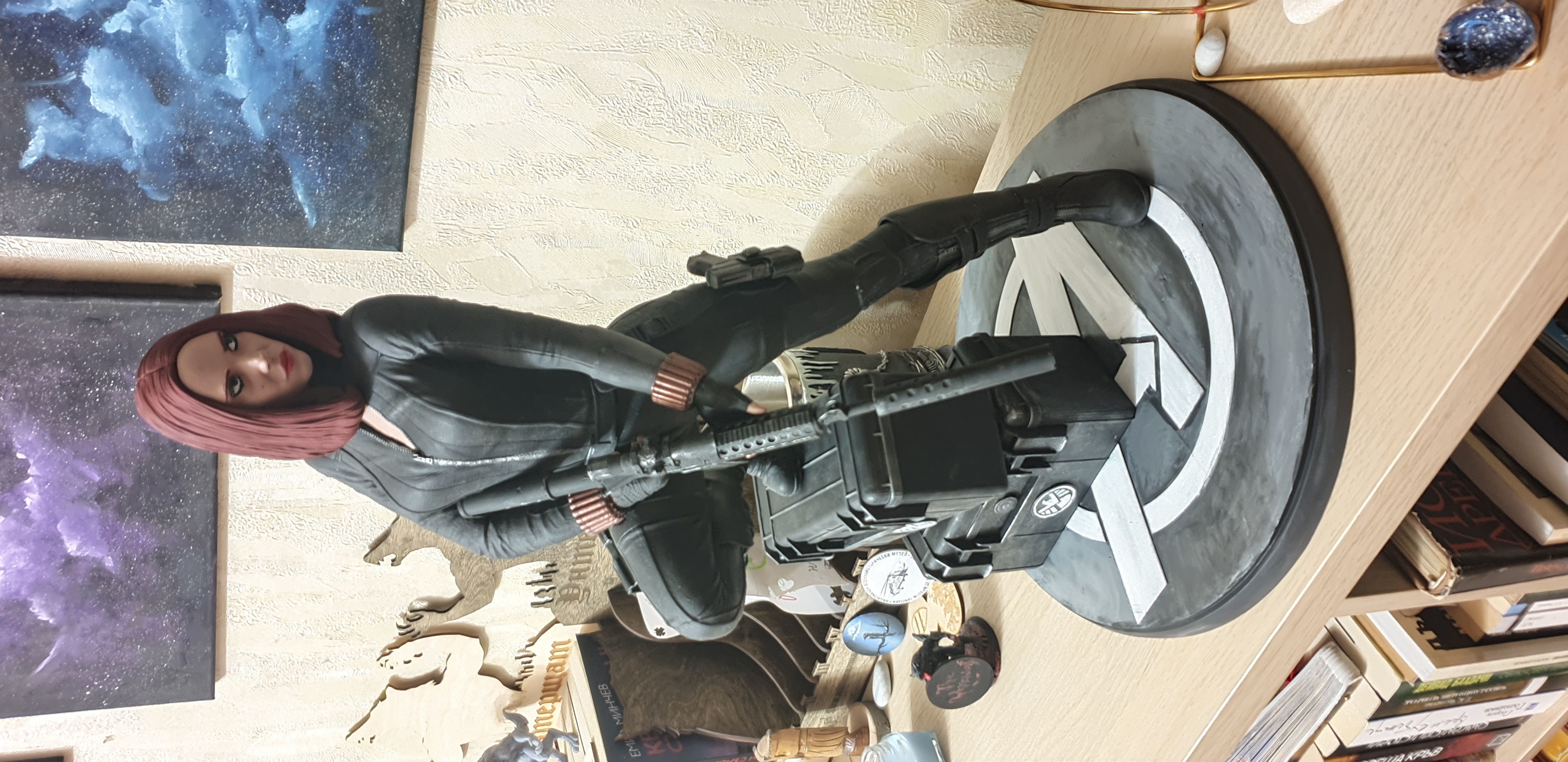 Black Widow Statue 3D print model_26