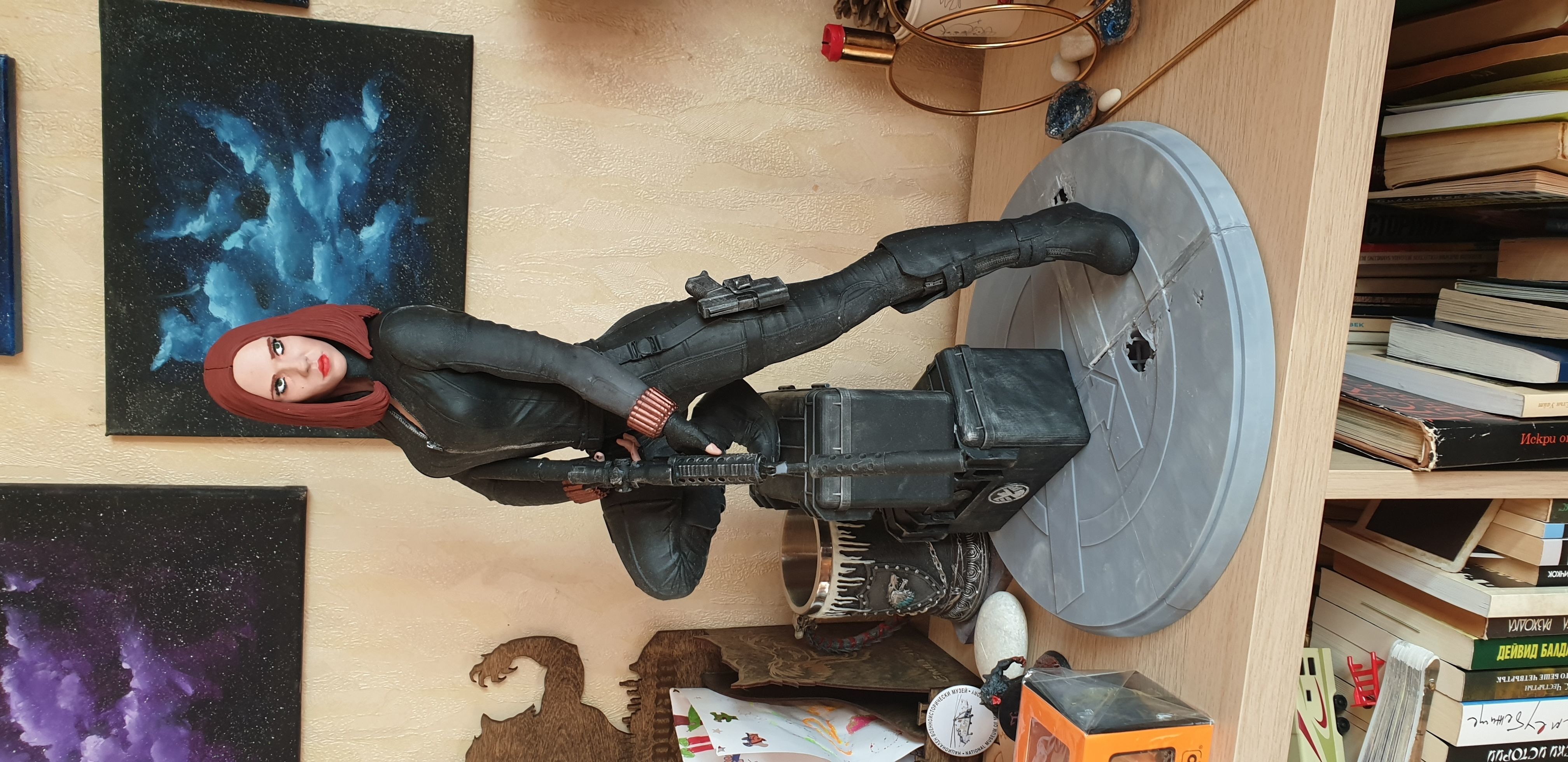 Black Widow Statue 3D print model_20