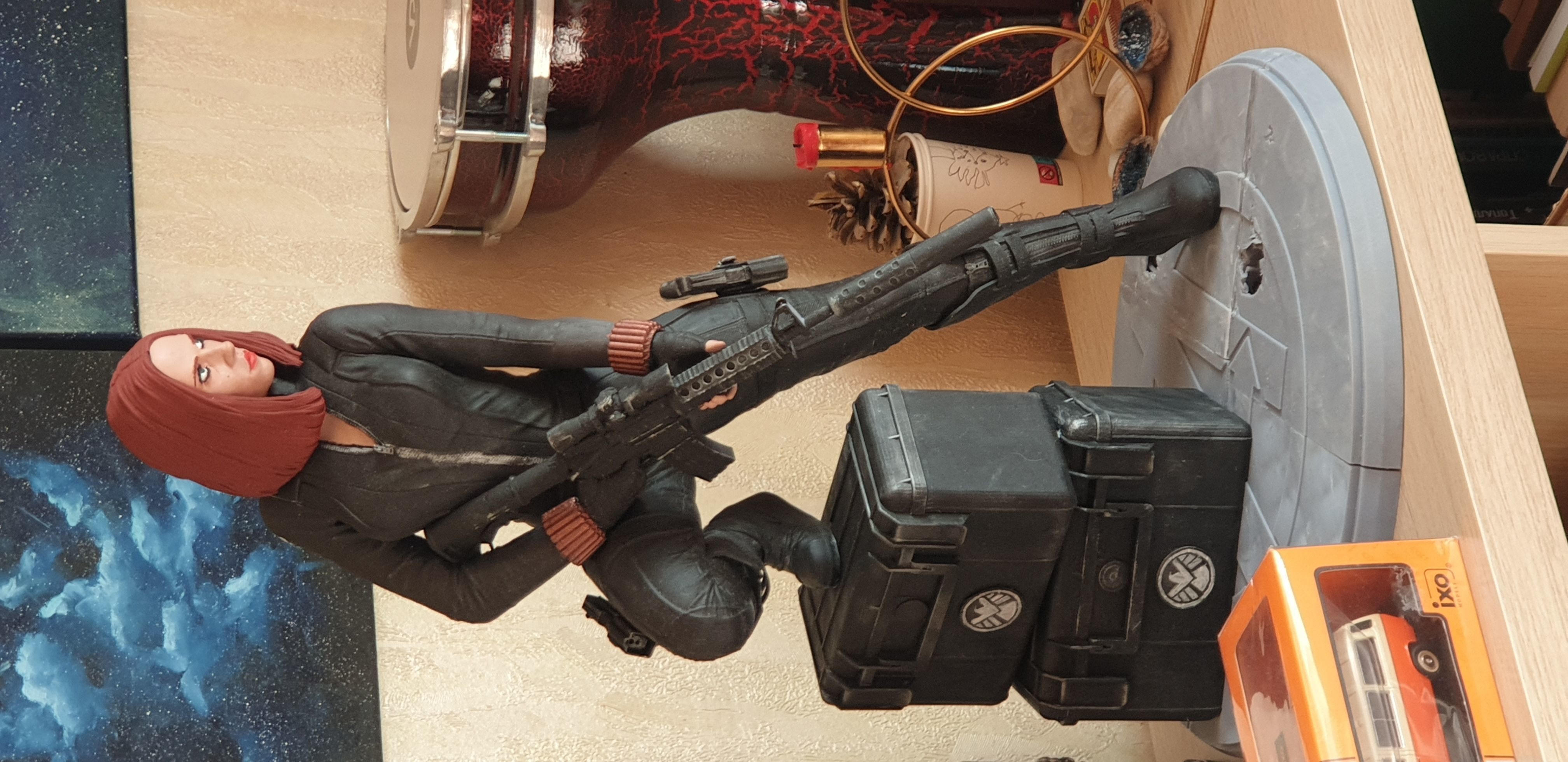 Black Widow Statue 3D print model_22