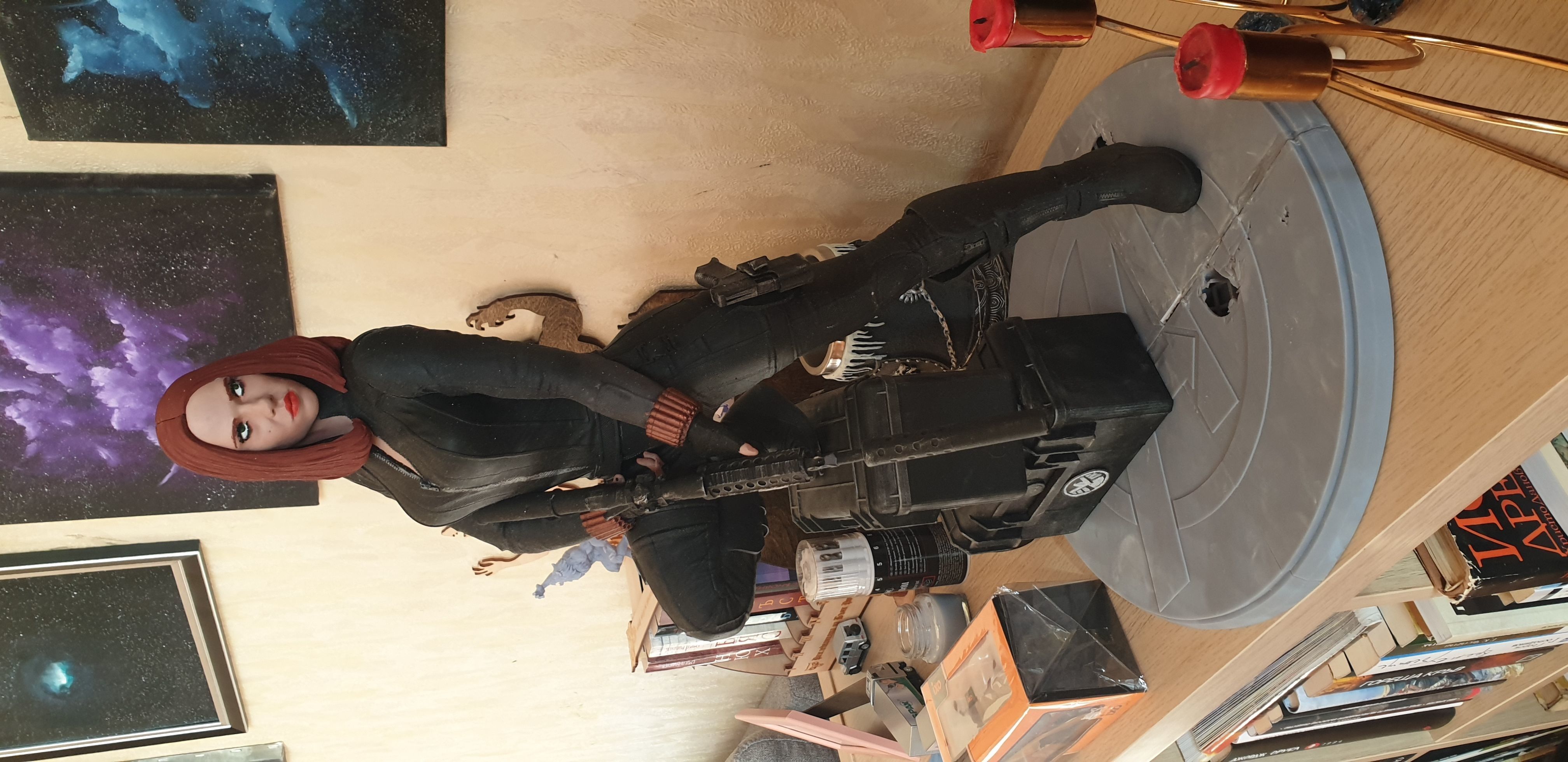 Black Widow Statue 3D print model_19