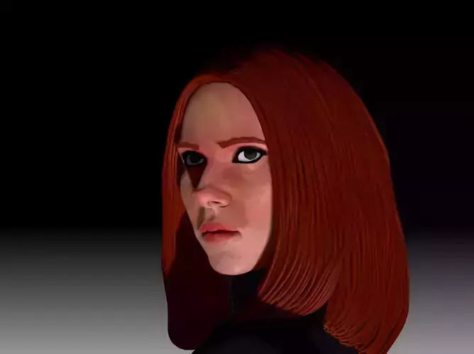 Black Widow Statue 3D print model