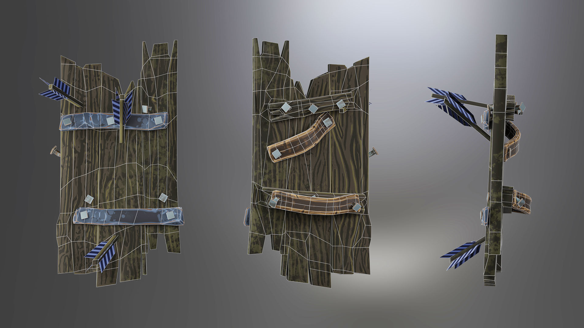 Animated Low Poly Game Ready Skeleton Pack Recruit Warrior Boss 3D Model Collection_24