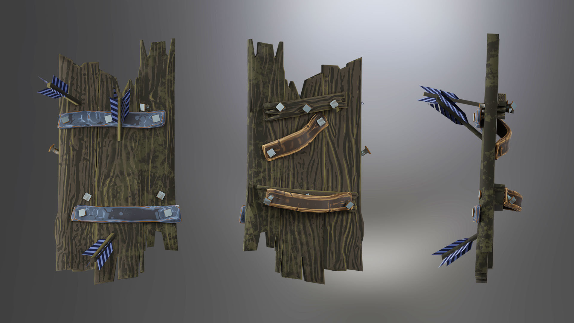Animated Low Poly Game Ready Skeleton Pack Recruit Warrior Boss 3D Model Collection_25