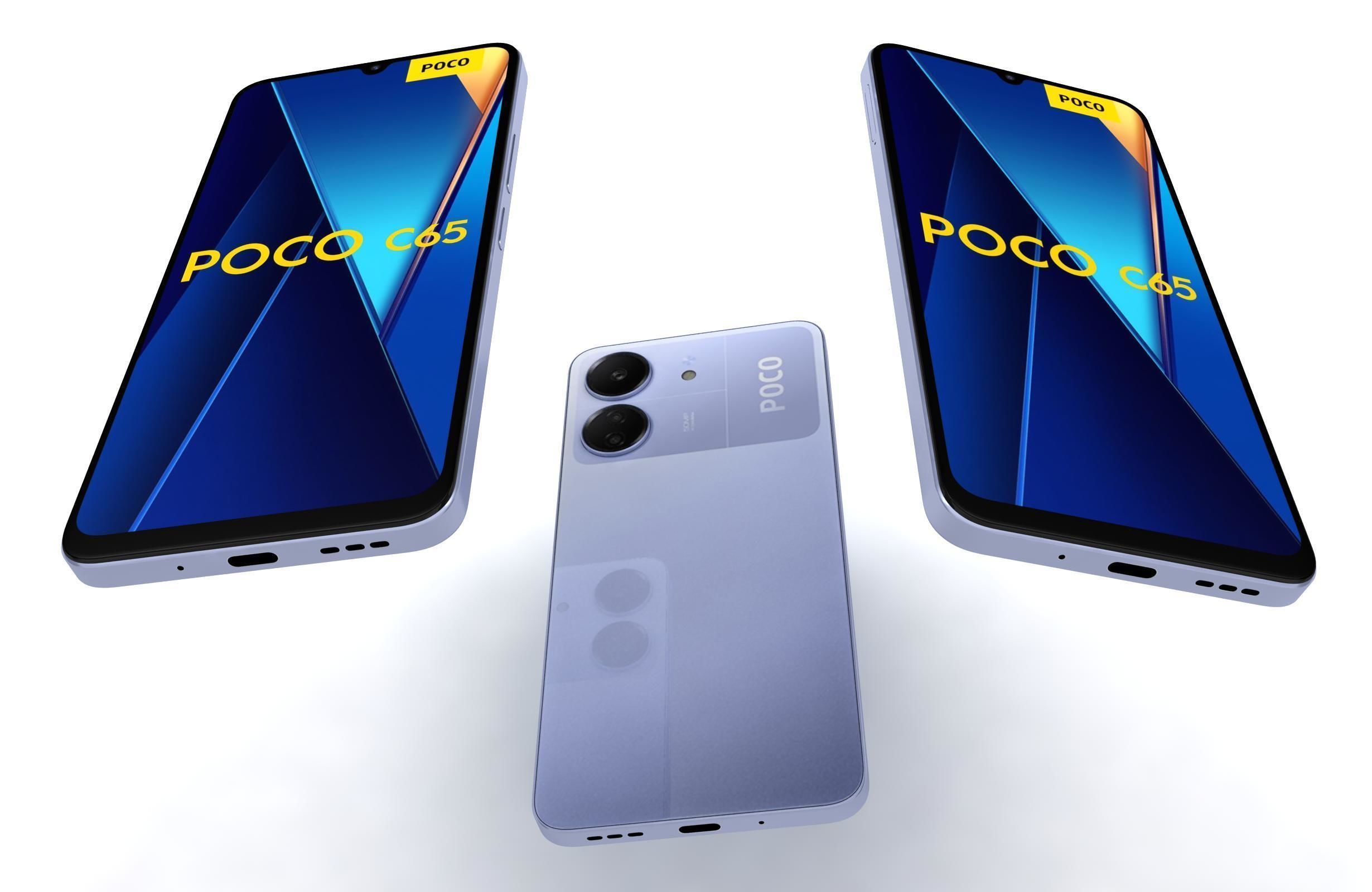 Xiaomi Poco C65 Purple 3D model_2