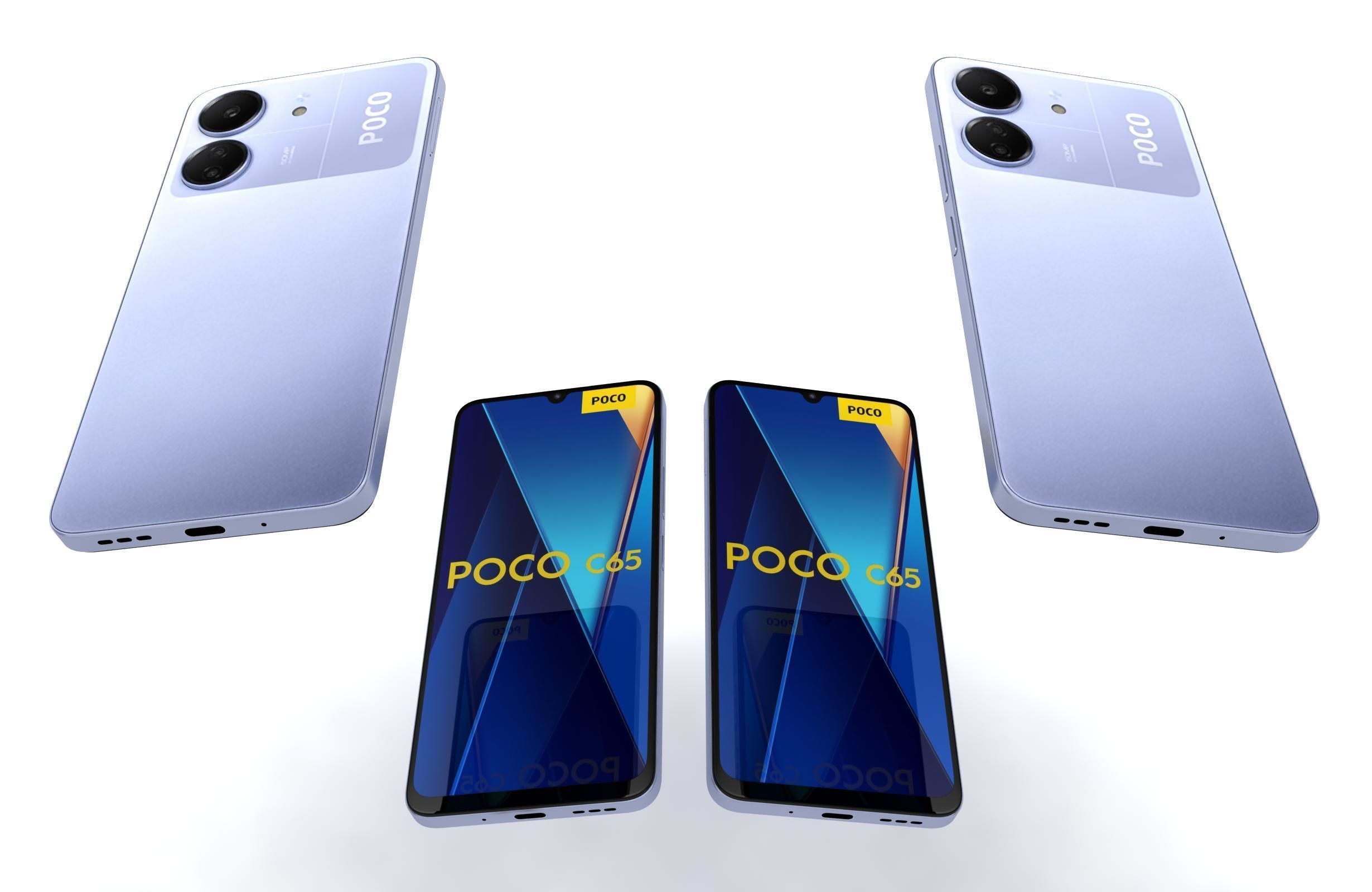 Xiaomi Poco C65 Purple 3D model_5