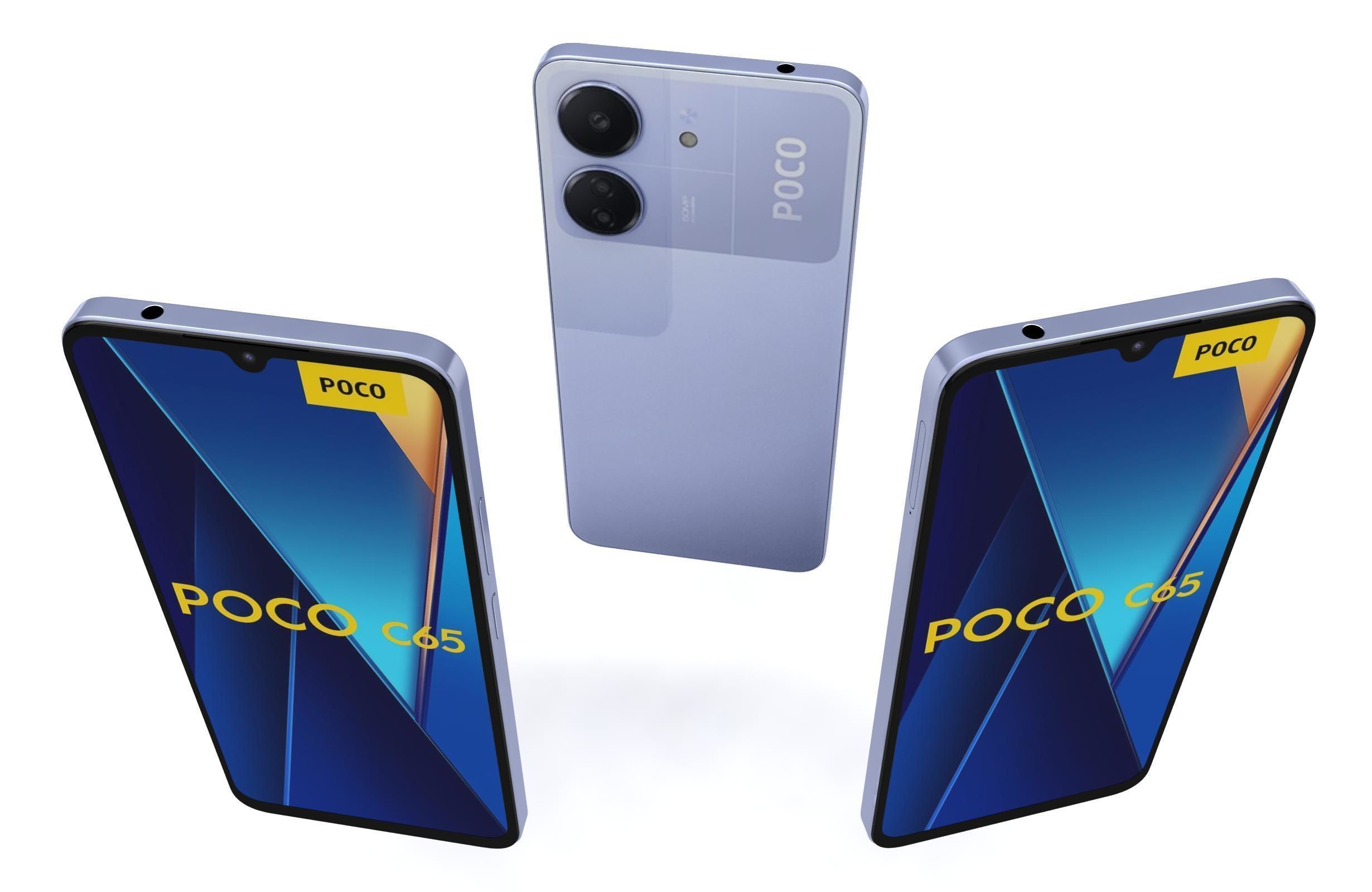 Xiaomi Poco C65 Purple 3D model_1