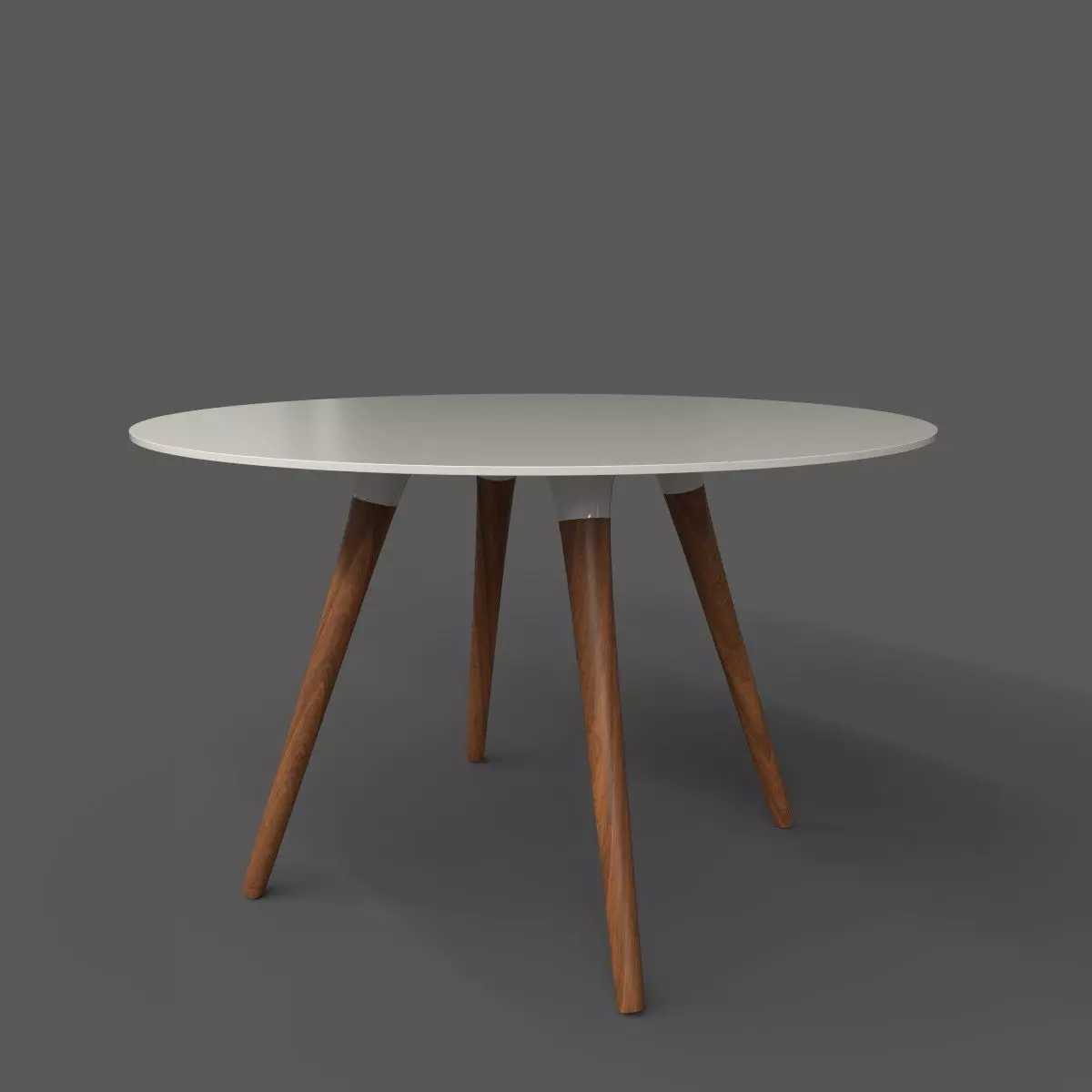 Keren Round Dining Table Low-poly 3D model_0