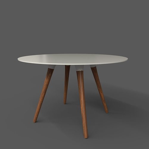 Keren Round Dining Table Low-poly 3D model