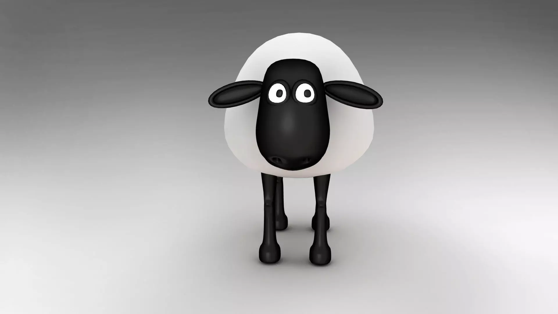 Sheep character 3D model_0