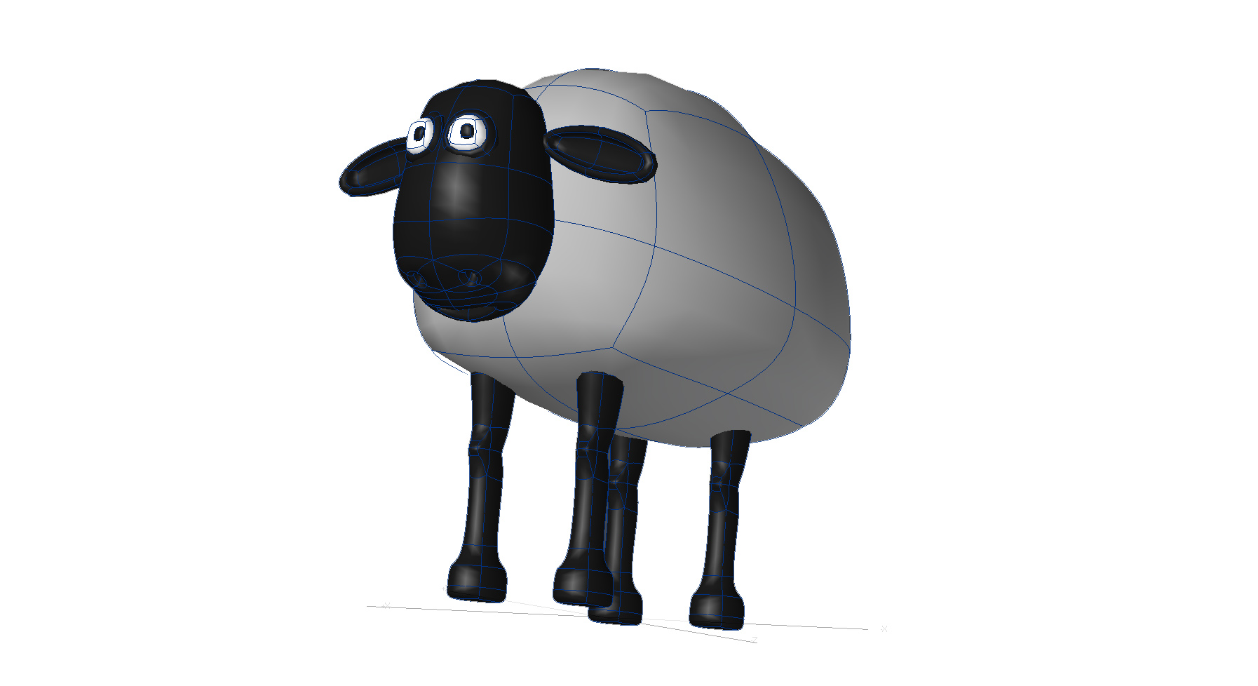 Sheep character 3D model_4