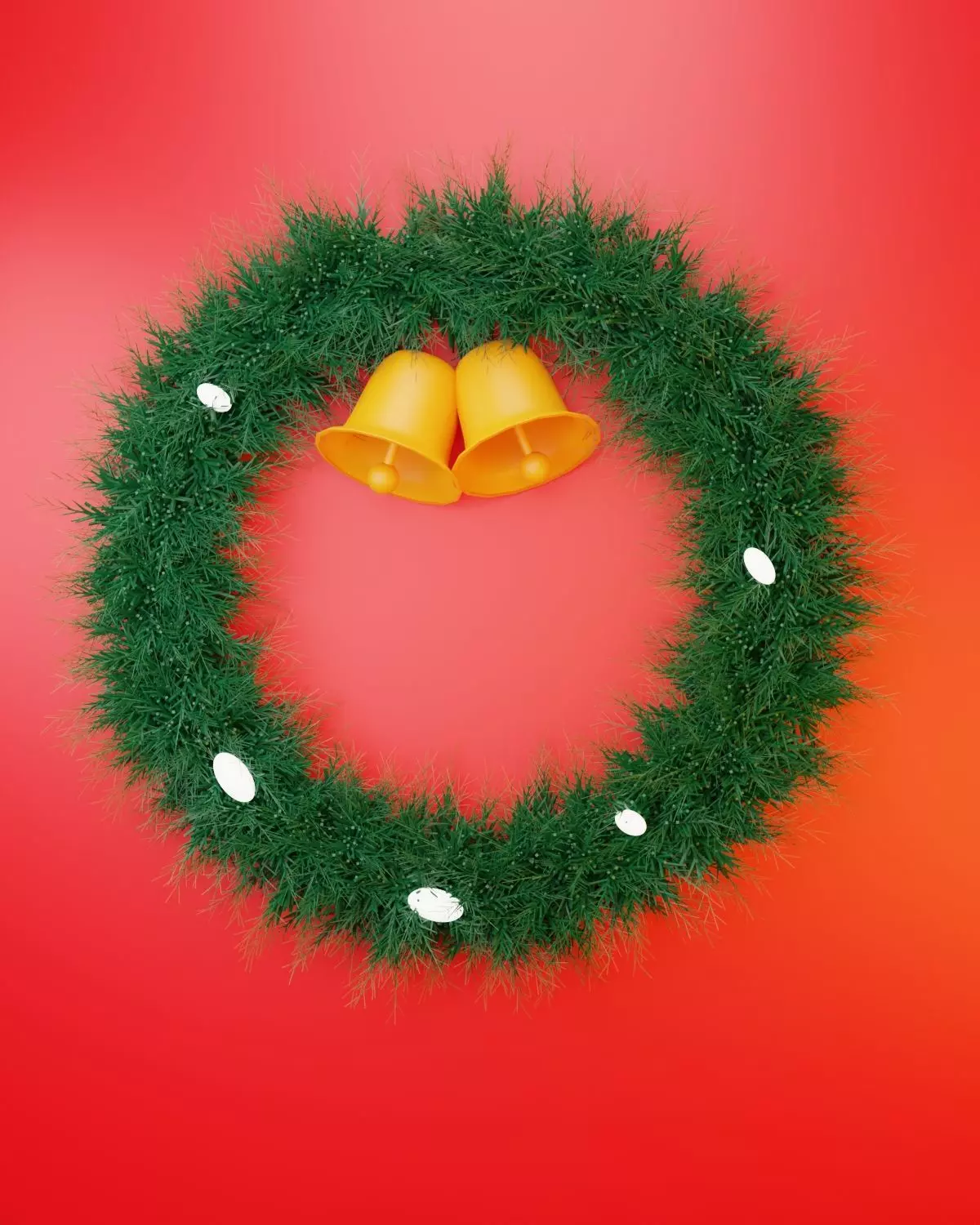 Christmas Wreath  3D model_0