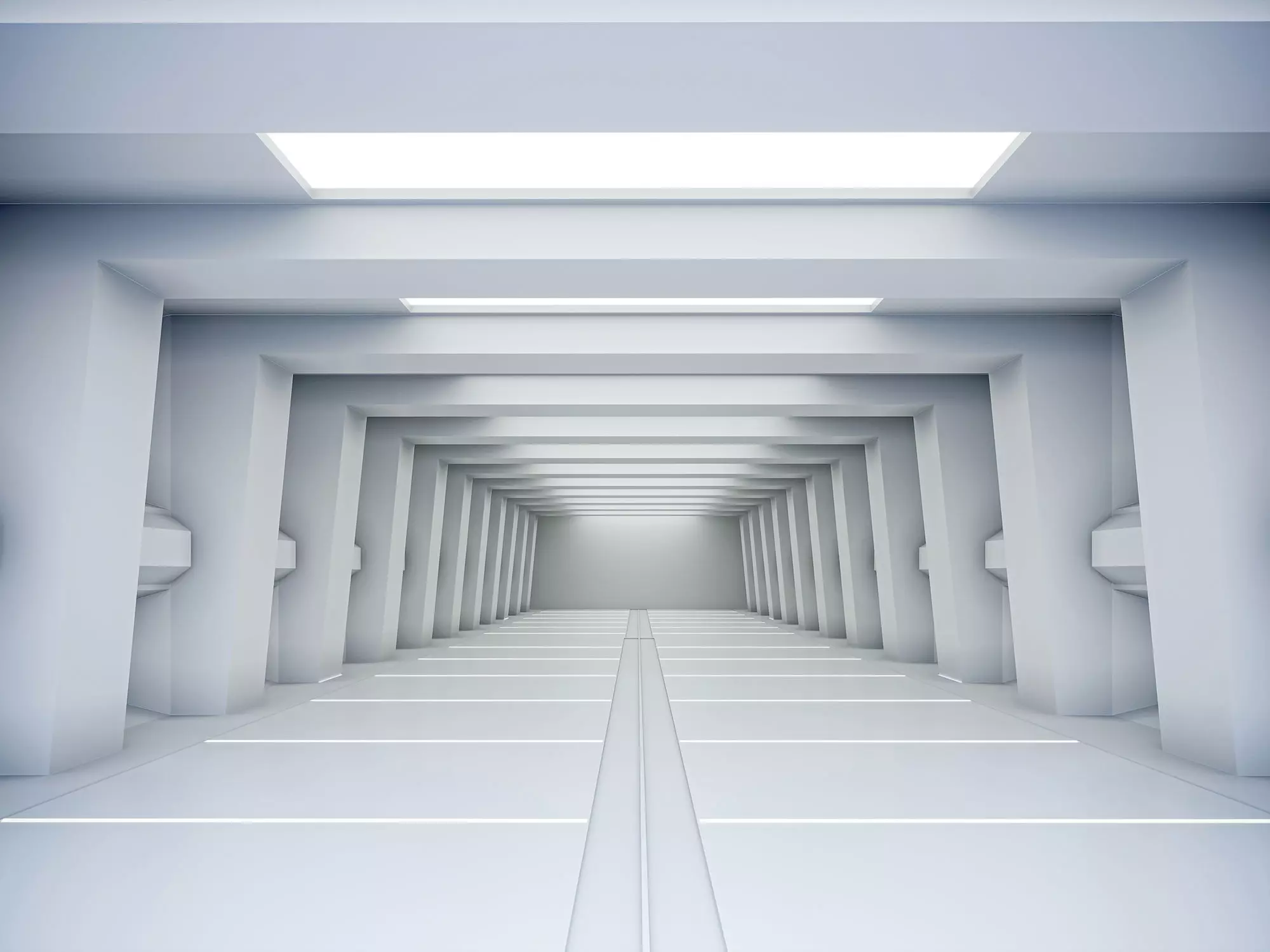 low poly sci fi corridor 13 Low-poly 3D model_0