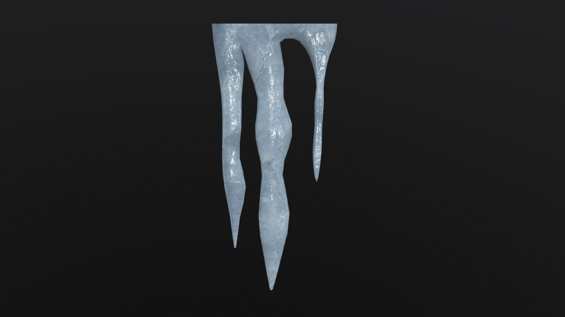 Icicle 3D Model Low-poly 3D model_3